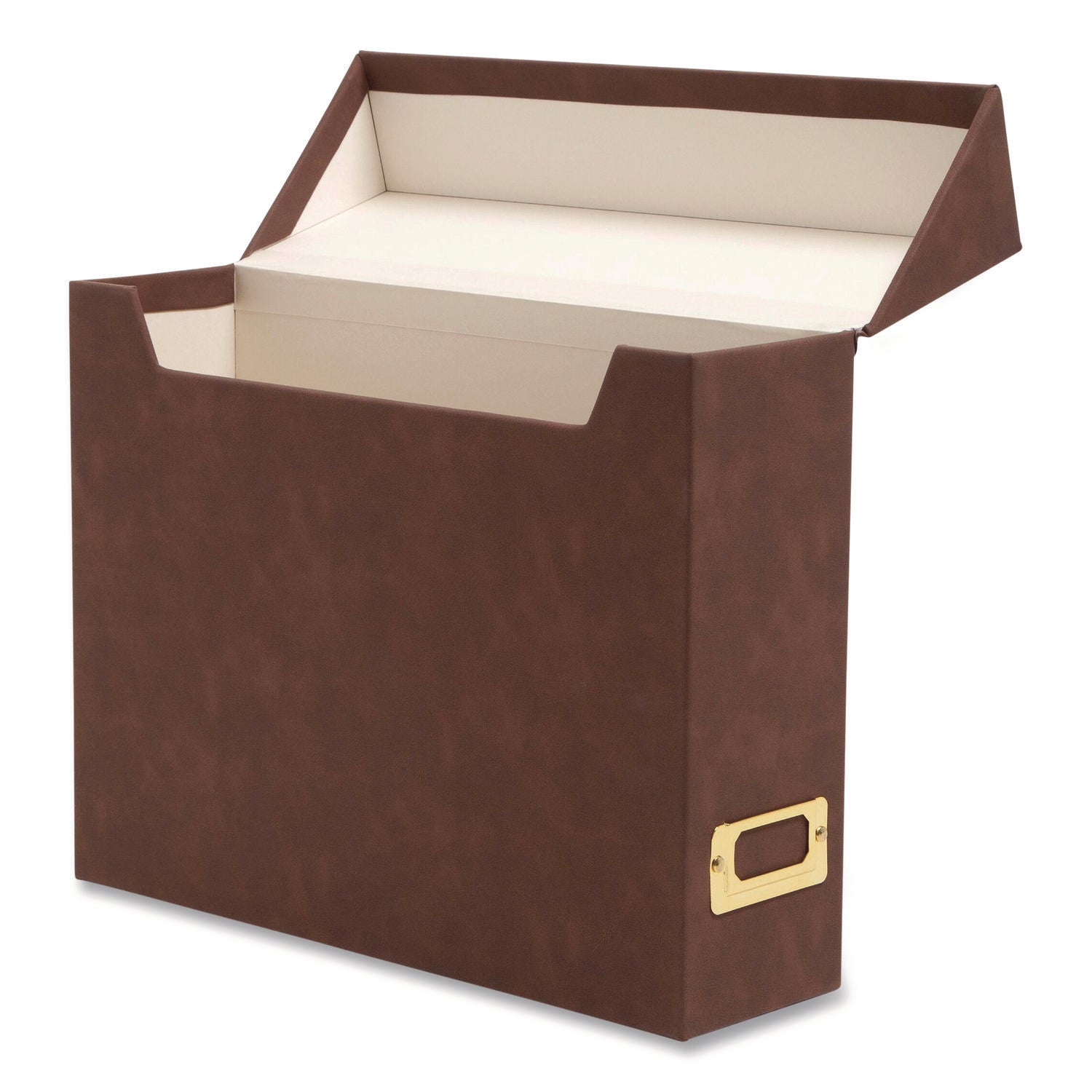 Smead Flip Top File Box, Letter Files, 13 x 3.7 x 10, Saddle