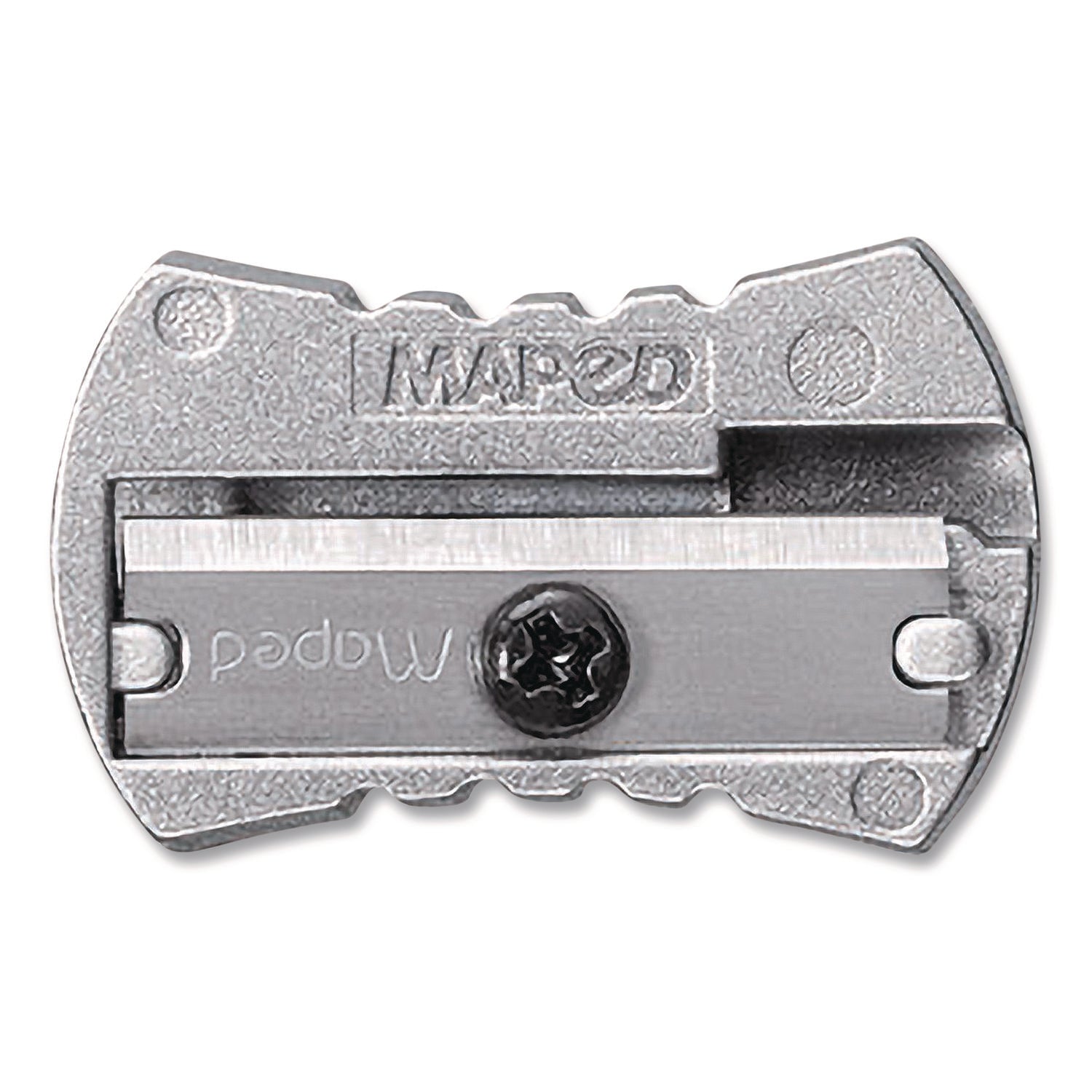 Maped Helix Classic 1-Hole Metal Pencil Sharpener, 2.26 x 0.49 x 4.33, Silver