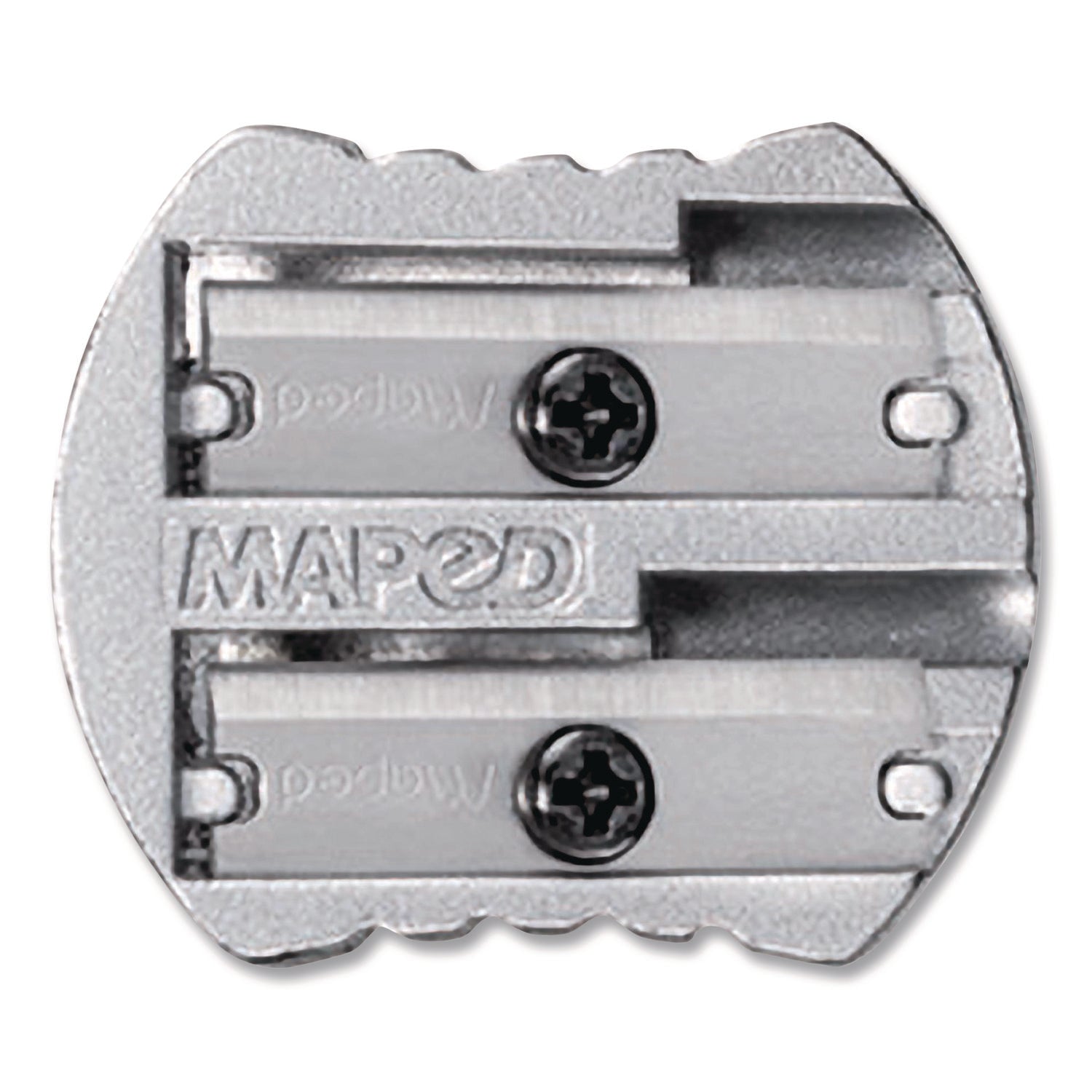 Maped Helix Classic 2-Hole Metal Pencil Sharpener, 2.56 x 0.67 x 4.92, Silver