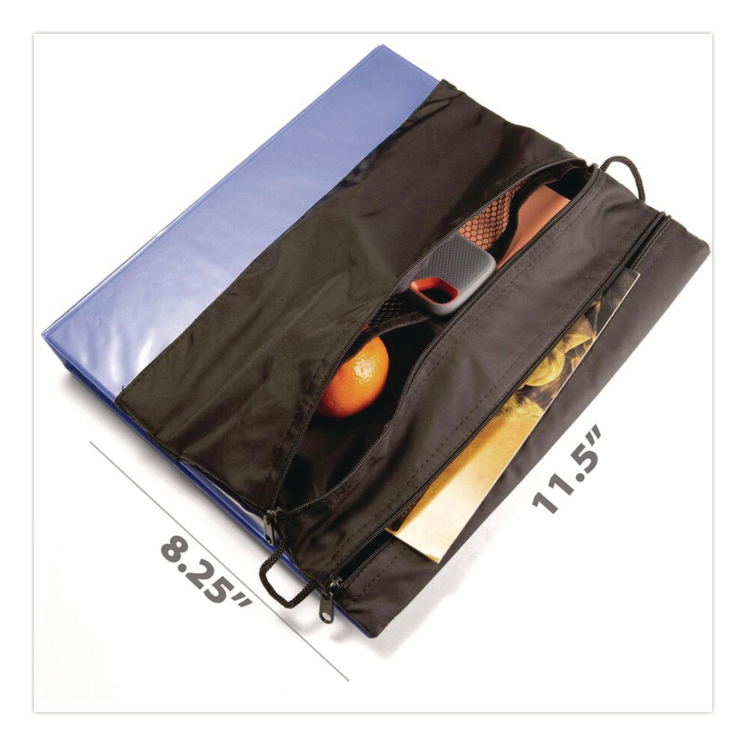 Officemate Strap-n-Sack for Binder, 11.5 x 8.5, Blue