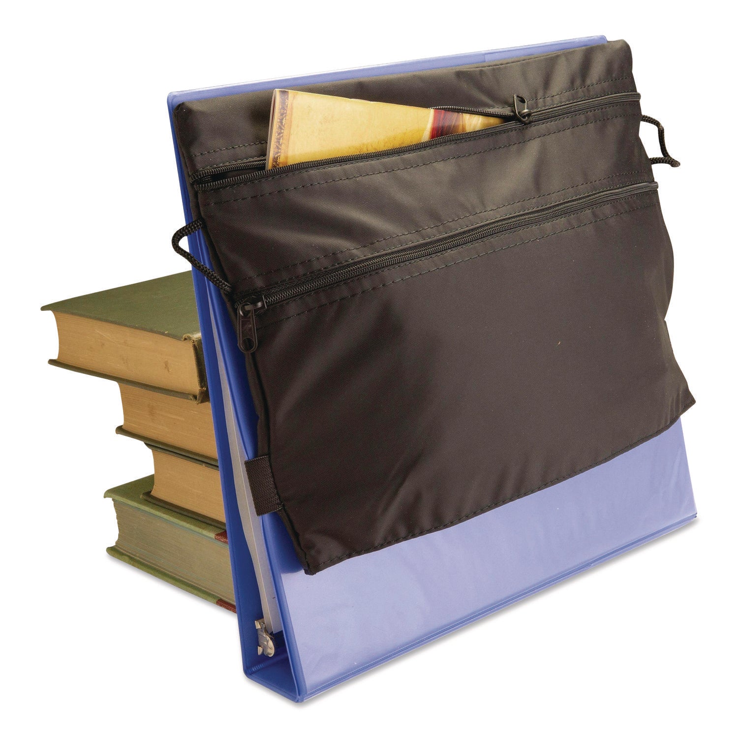 Officemate Strap-n-Sack for Binder, 11.5 x 8.5, Blue