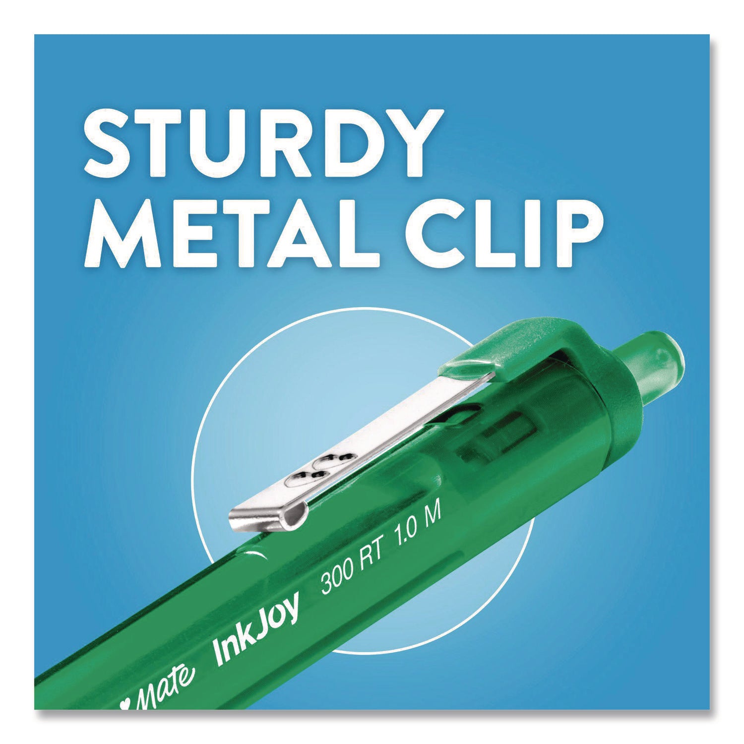 Paper Mate® InkJoy 300 RT Ballpoint Pen, Retractable, Medium 1 mm, Assorted Ink and Barrel Colors, 24/Set