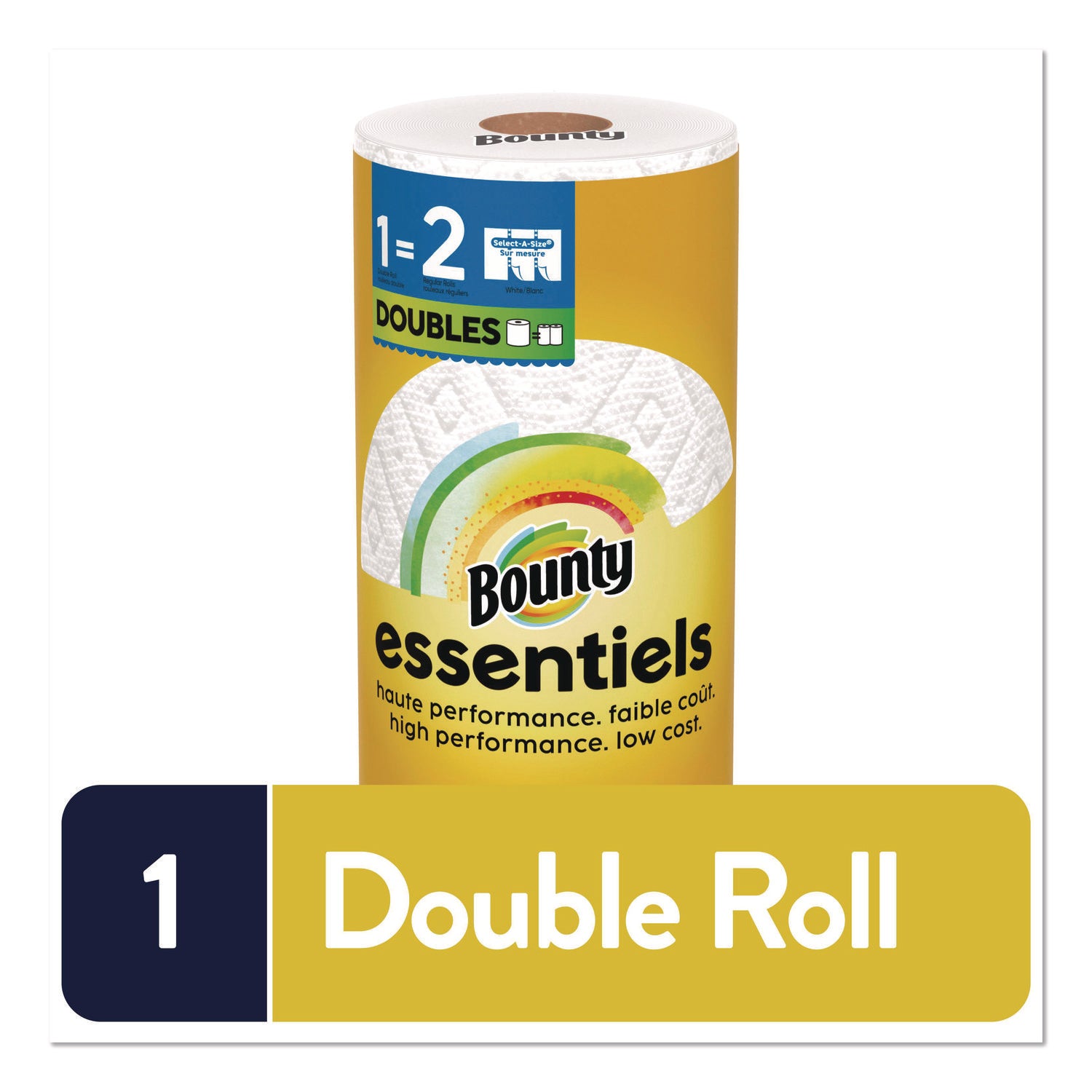 Bounty® Essentials Select-A-Size Kitchen Roll Paper Towels, 2-Ply, 108 Sheets/Roll, 24 Rolls/Carton