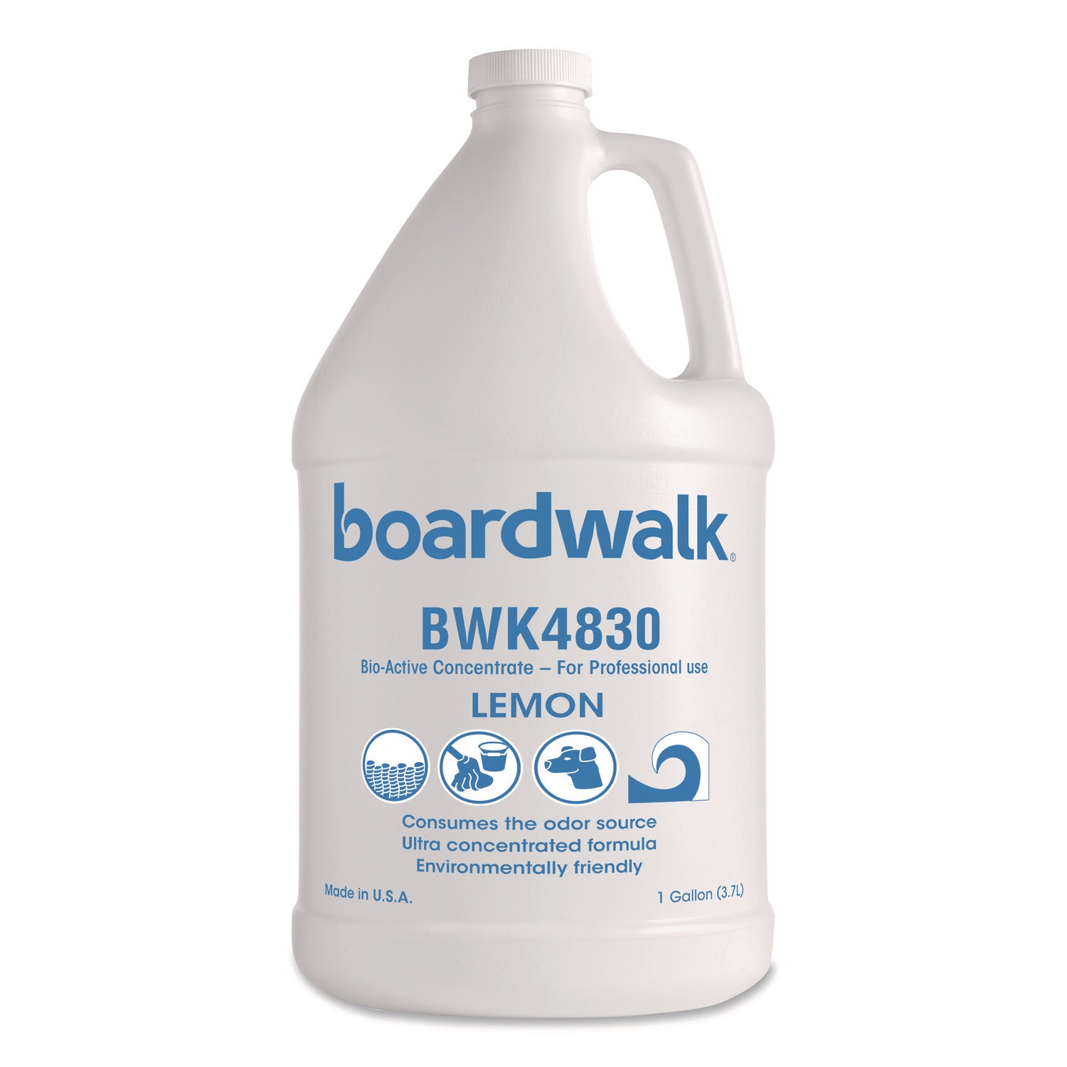 Boardwalk® Bio Conqueror 105, Lemon Scent, 1 gal Jug, 4/Carton