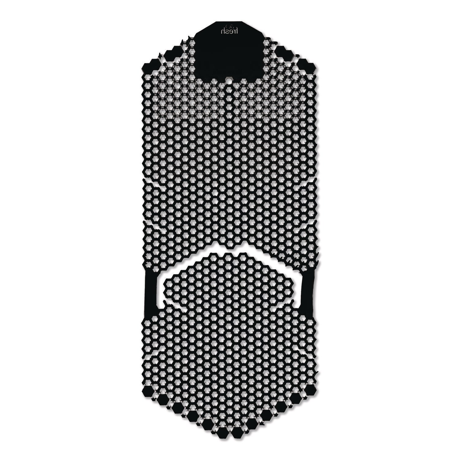 Boardwalk® Vertical Urinal Screen, Midnight Coast Scent, Black, 5.22 oz, 6/Carton