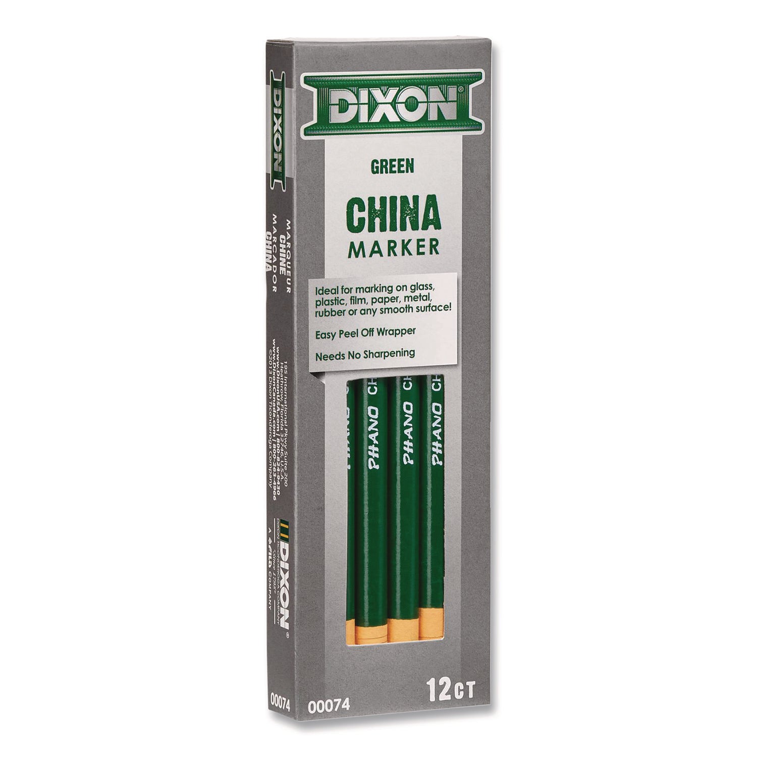 Dixon® China Marker, Green, Dozen