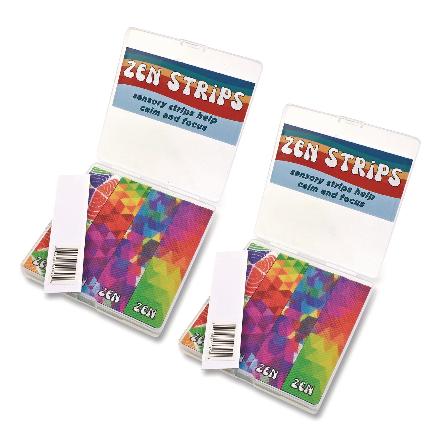 TPG Creations™ Zen Strips, Bumpy Brights Rainbow, Assorted Colors, 80/Carton