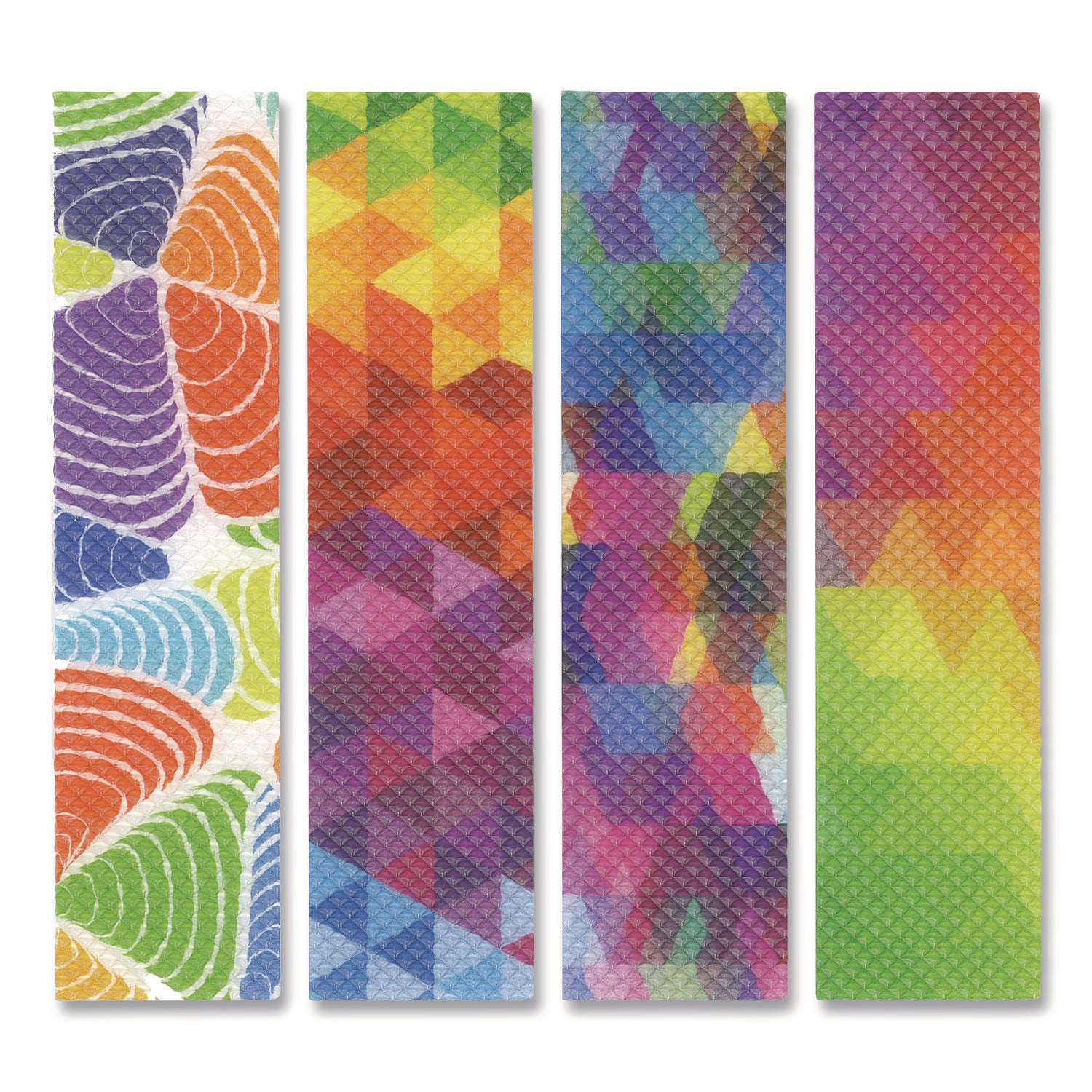 TPG Creations™ Zen Strips, Bumpy Brights Rainbow, Assorted Colors, 80/Carton