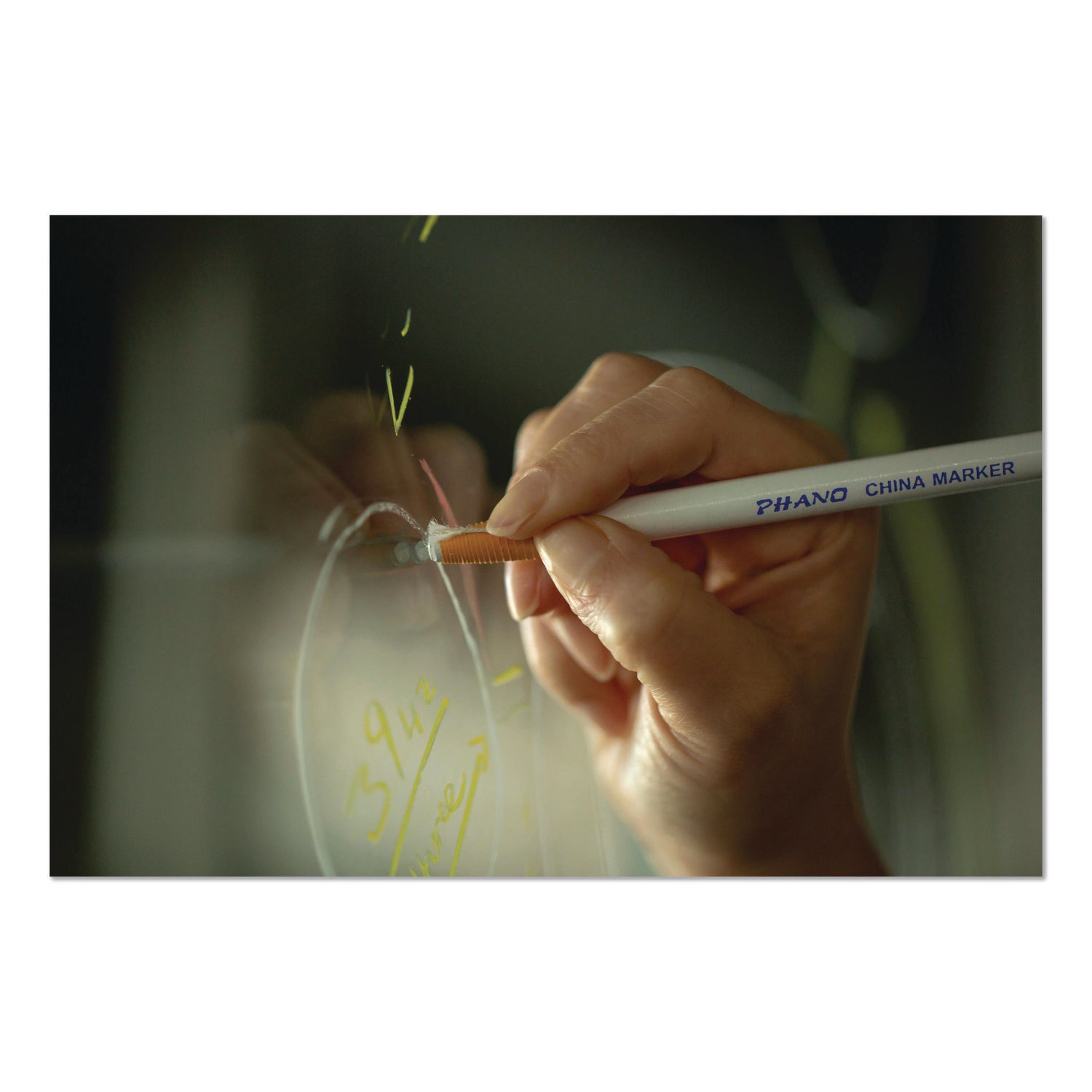 Dixon® China Marker, Yellow, 12/Pack