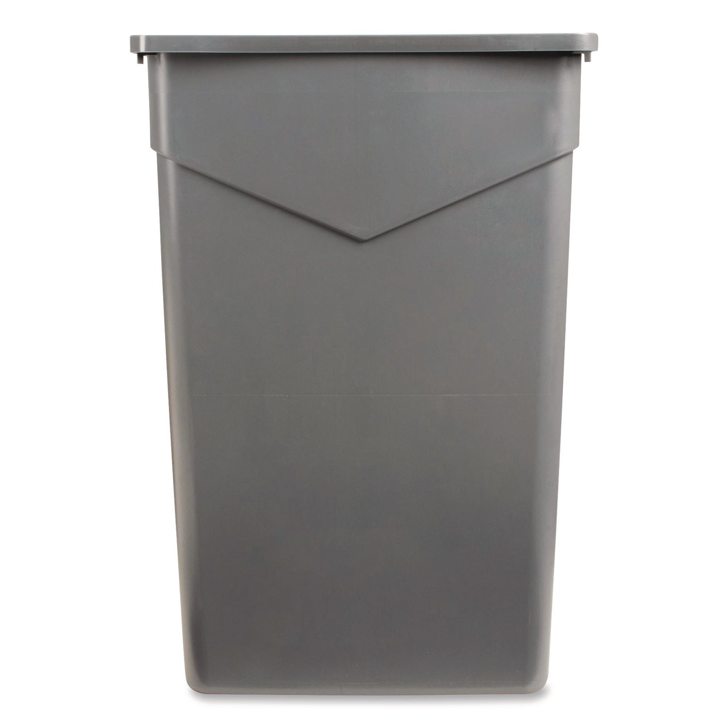 Carlisle TrimLine Rectangle Waste Container, 23 gal, Plastic, Gray, 4/Carton