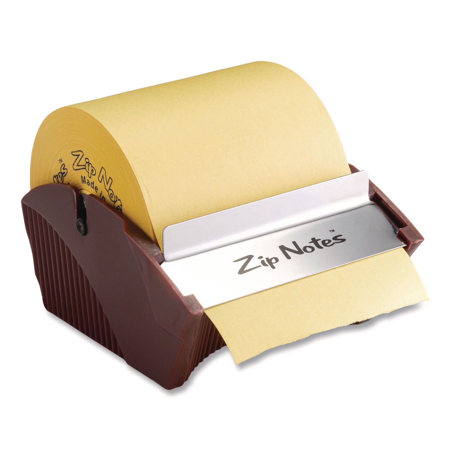 Zip Notes™ Manual Sticky Notes Dispenser, For 3 x 3 Pads, Burgundy, Includes 150 ft Roll of Sticky Notes
