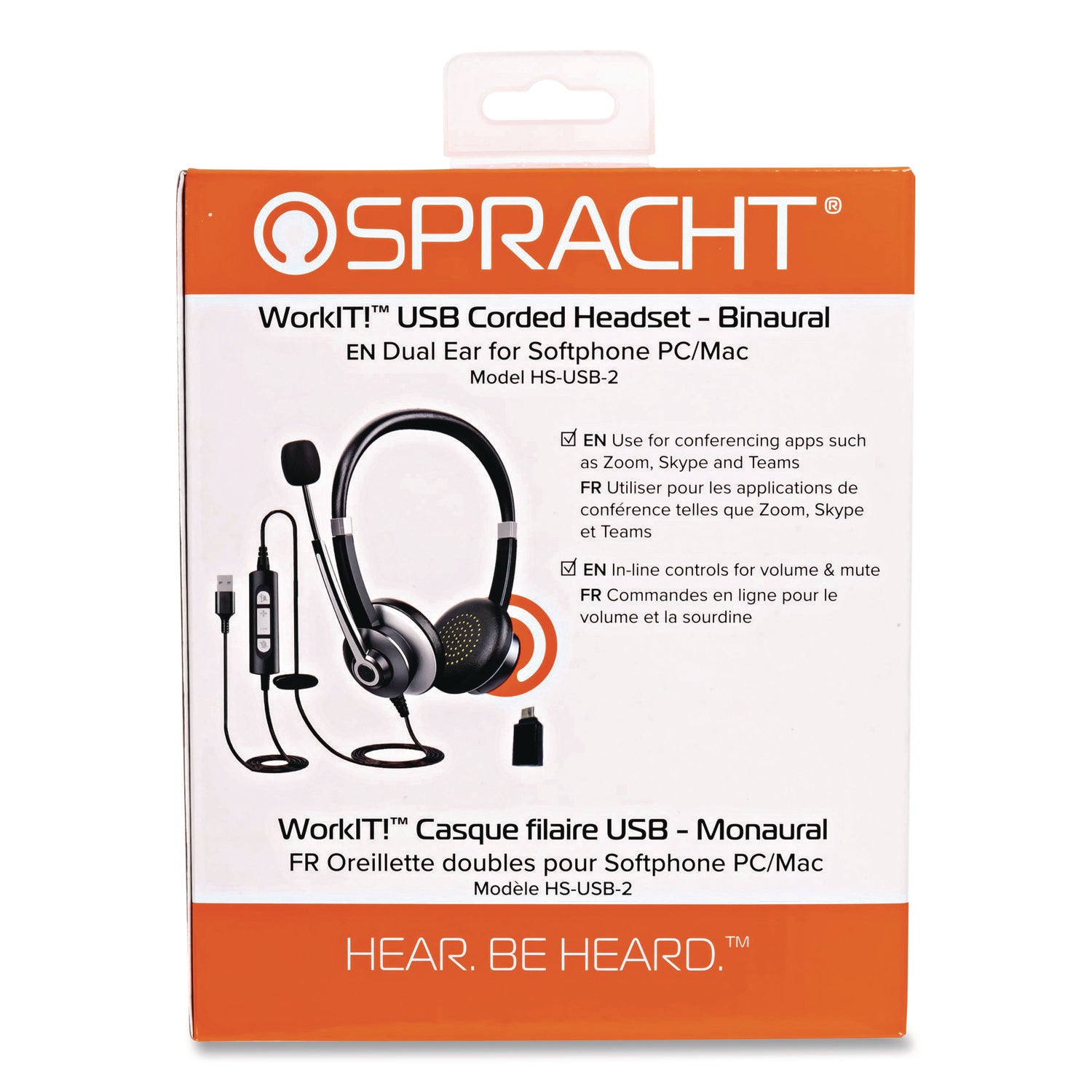 Spracht SPT-HSUSB2 Over-the-Head Binaural Headset