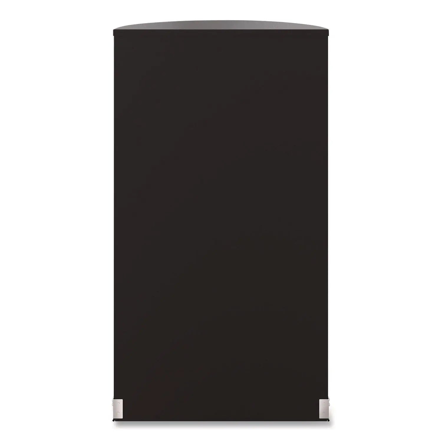 Suncast Commercial® Half Round Metal Trash Can 9 gal Steel Black Suncast Commercial® Flipcost