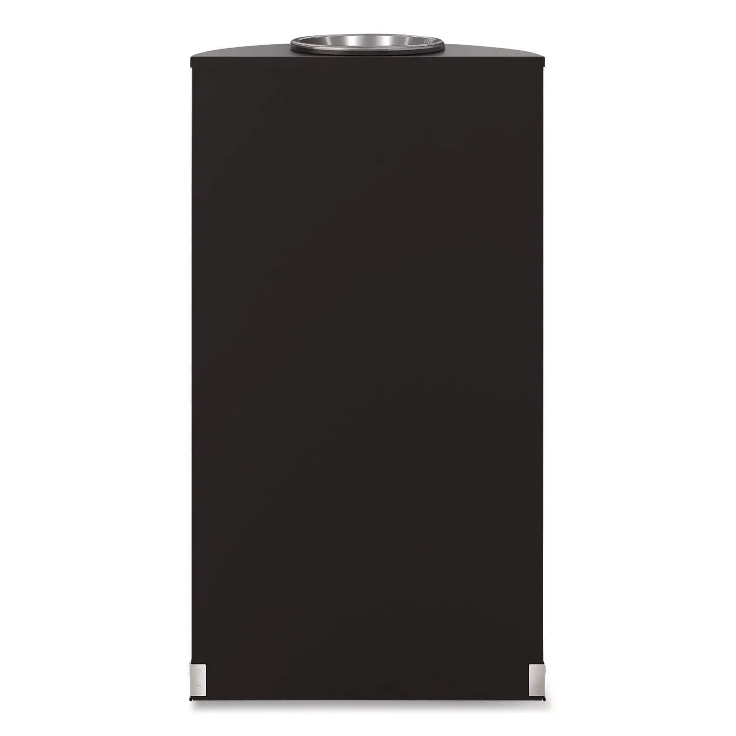 Suncast Commercial® Half Round Metal Trash Can with Ashtray 9 gal Steel Black Suncast Commercial® Flipcost