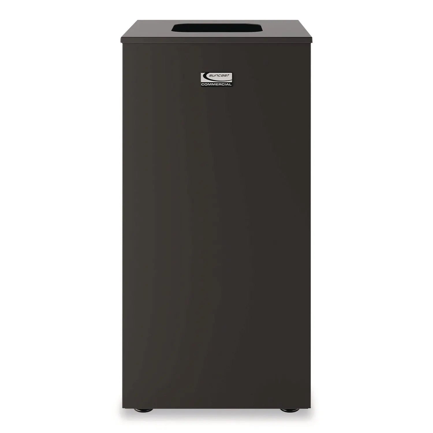 Suncast Commercial® Square Metal Decorative Can Steel 24 gal Black Suncast Commercial® Flipcost