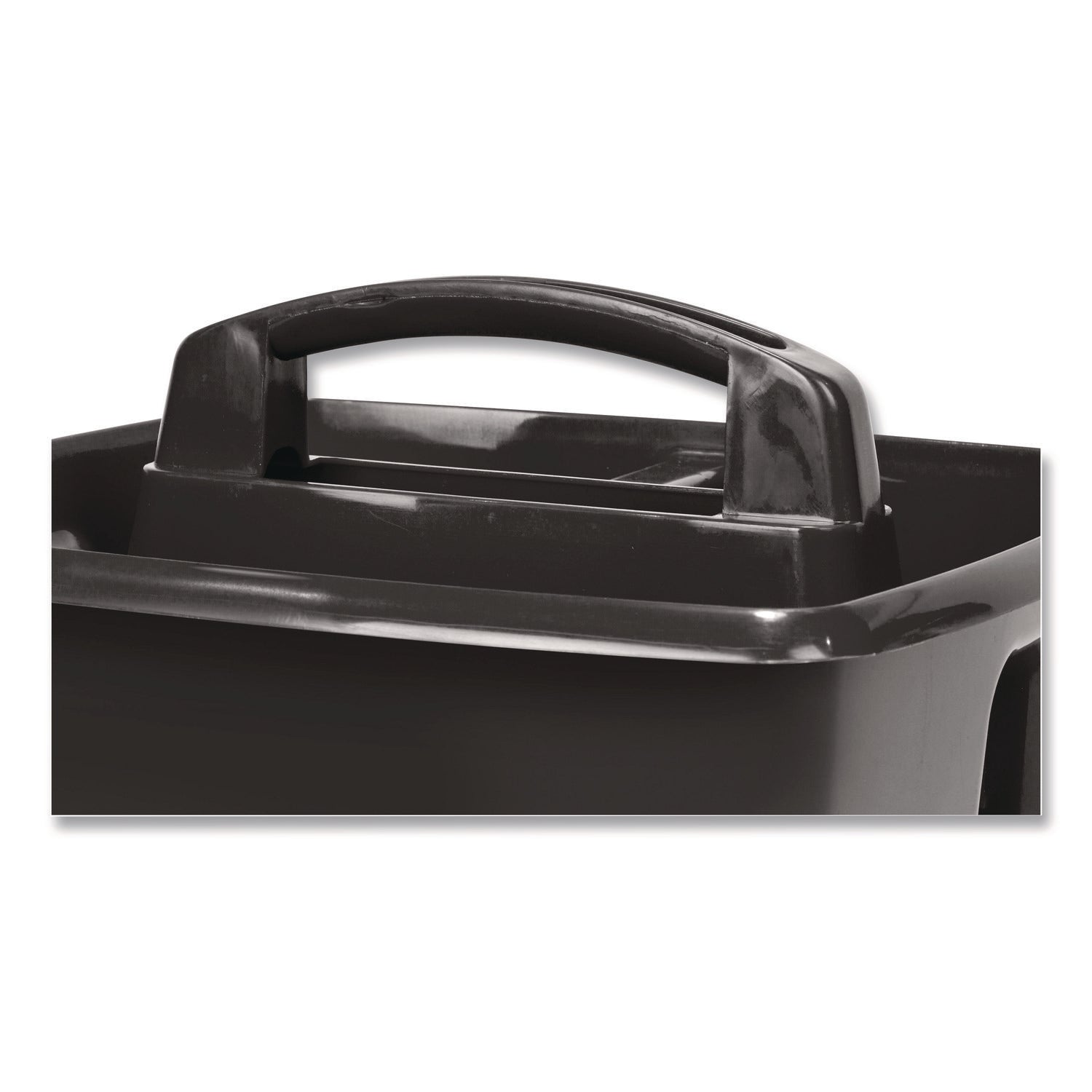 Storex Small Caddy, 9.25 x 9.25 x 12, Black, 6/Pack