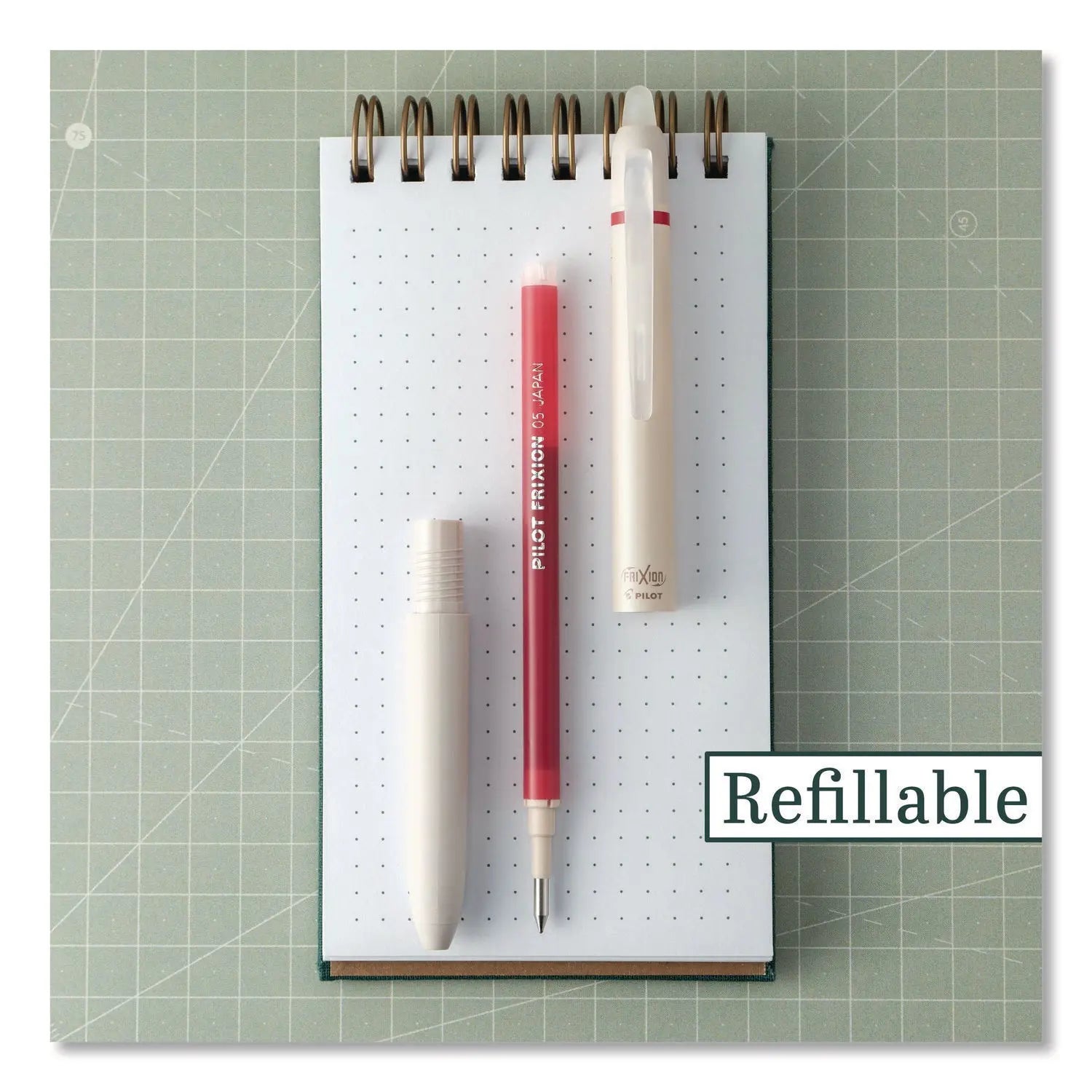 Pilot® Frixion Waai Erasable Gel Pen Retractable Extra Fine 0.5 mm Cherry Ink Beige-Cherry Barrel Dozen Pilot® Flipcost