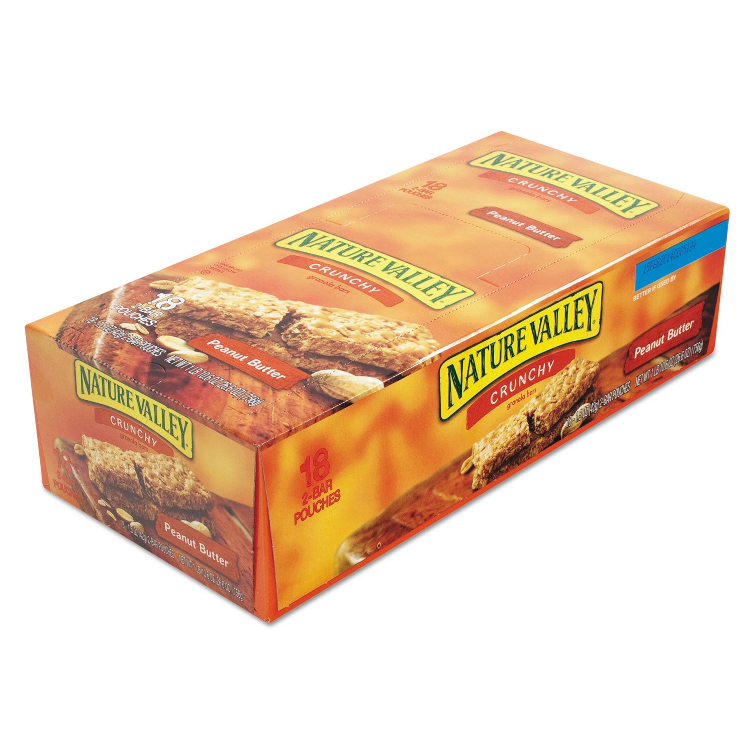 Nature Valley® Granola Bars, Peanut Butter Cereal, 1.5 Oz Bar, 18/box