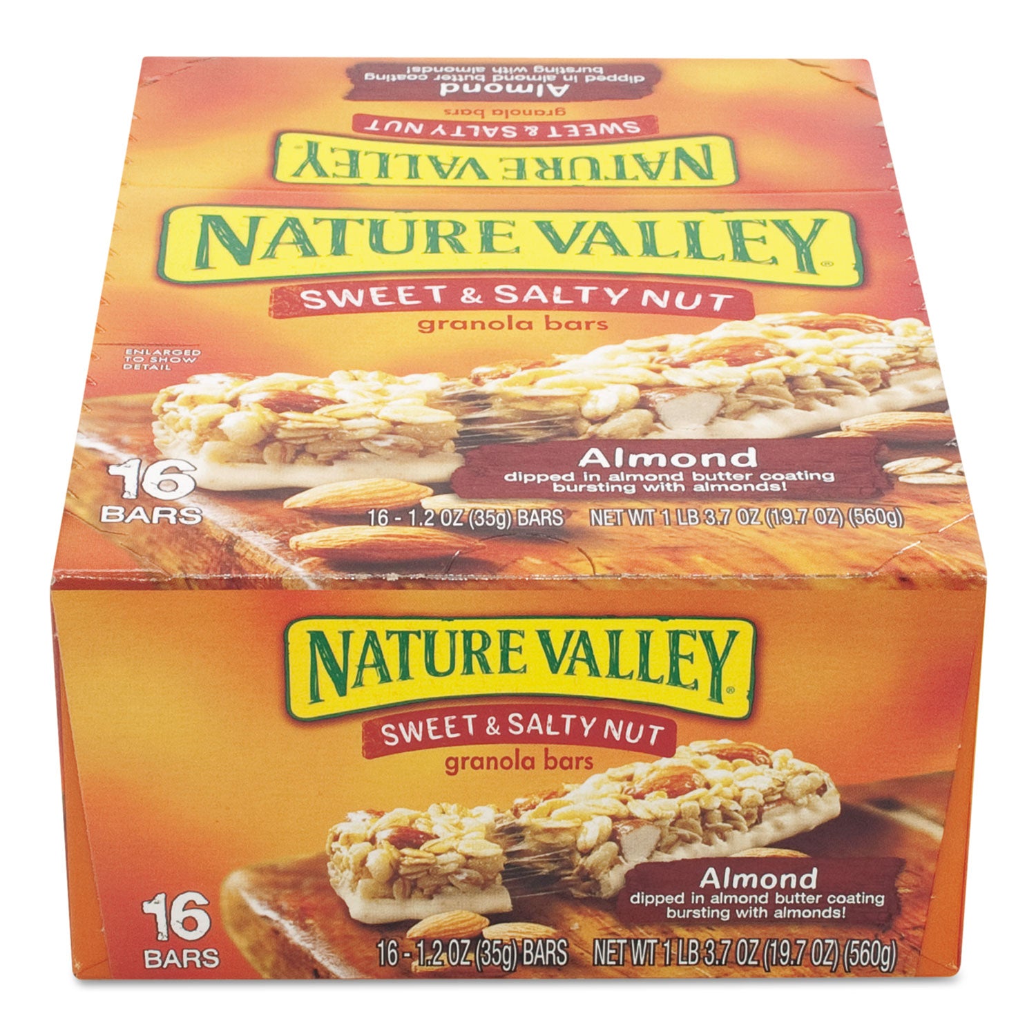 Nature Valley® Granola Bars, Sweet And Salty Nut Almond Cereal, 1.2 Oz Bar, 16/box