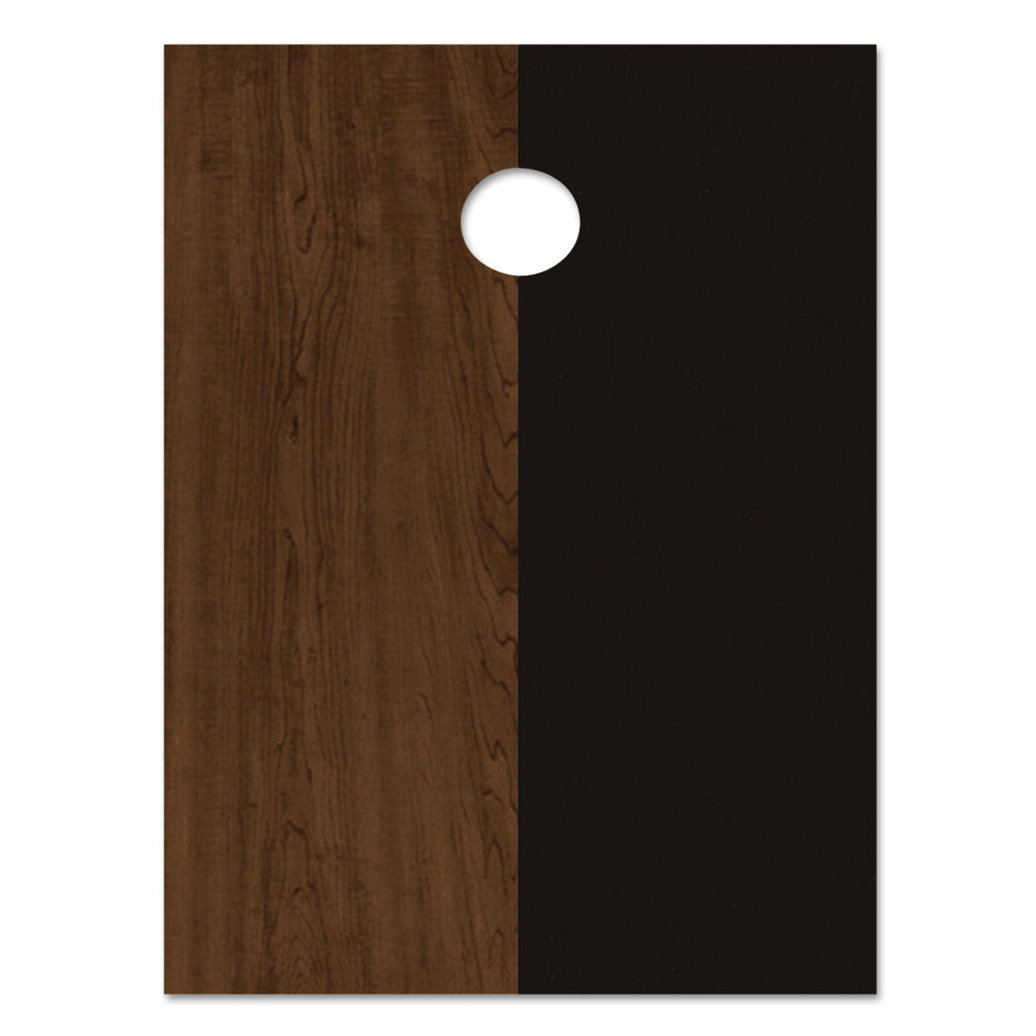 Barricks Economy Conference Folding Table, Boat, 96w X 36d X 30h, Walnut/black