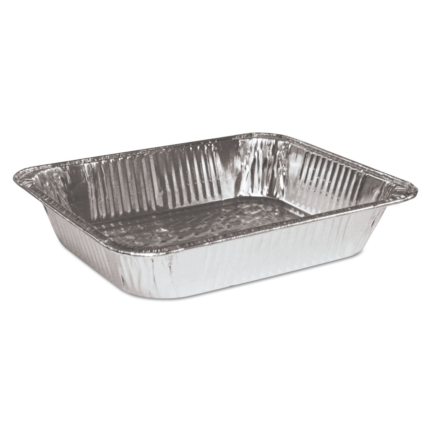 Aluminum Steam Table Pans, Half-Size Deep, 2.56" Deep, 10.38 x 12.75, 100/Carton