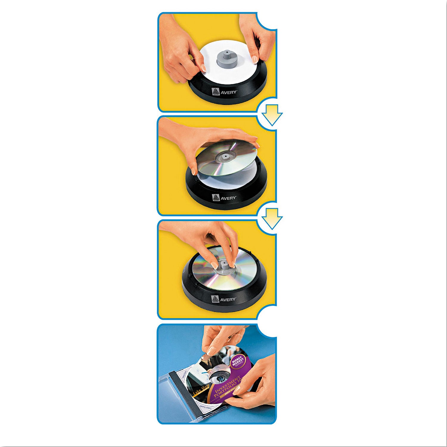 Avery® Inkjet Dvd Labels, Matte White, 20/pack