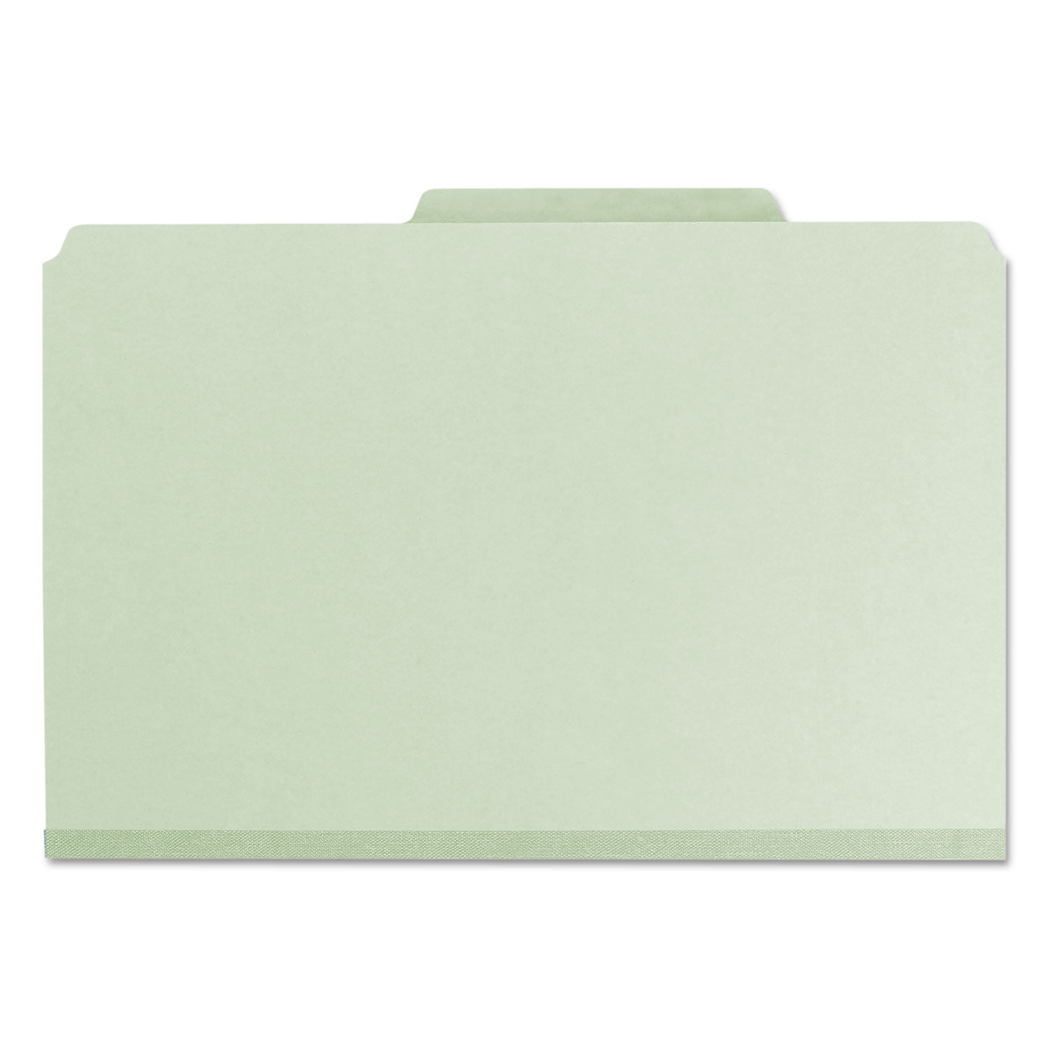 Smead Recycled Pressboard Folders, Two SafeSHIELD Coated Fasteners, 2/5-Cut: R of C, 2" Expansion, Legal Size, Gray-Green, 25/Box
