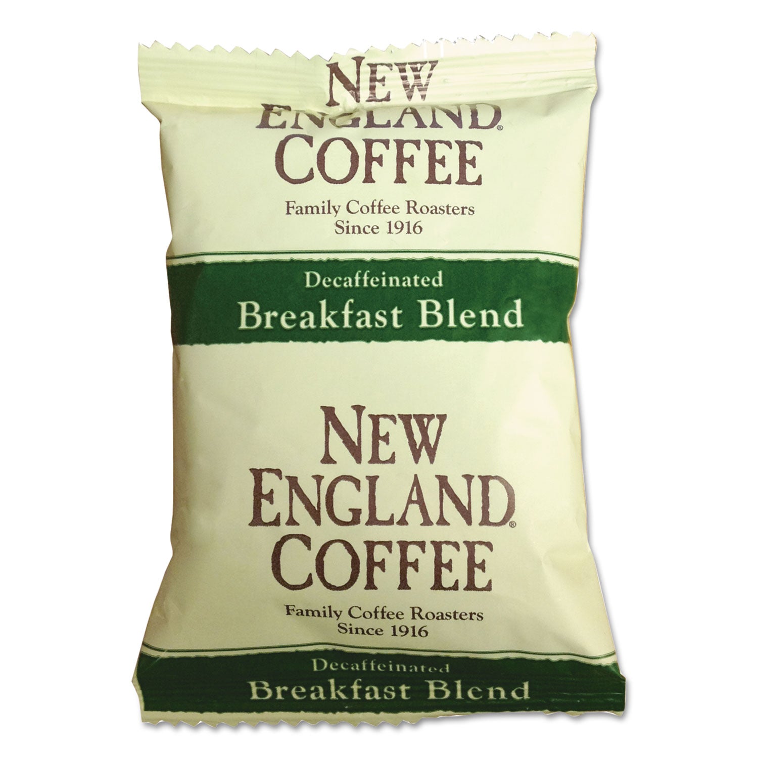 New England® Coffee Coffee Portion Packs, Breakfast Blend Decaf, 2.5 oz Pack, 24/Box