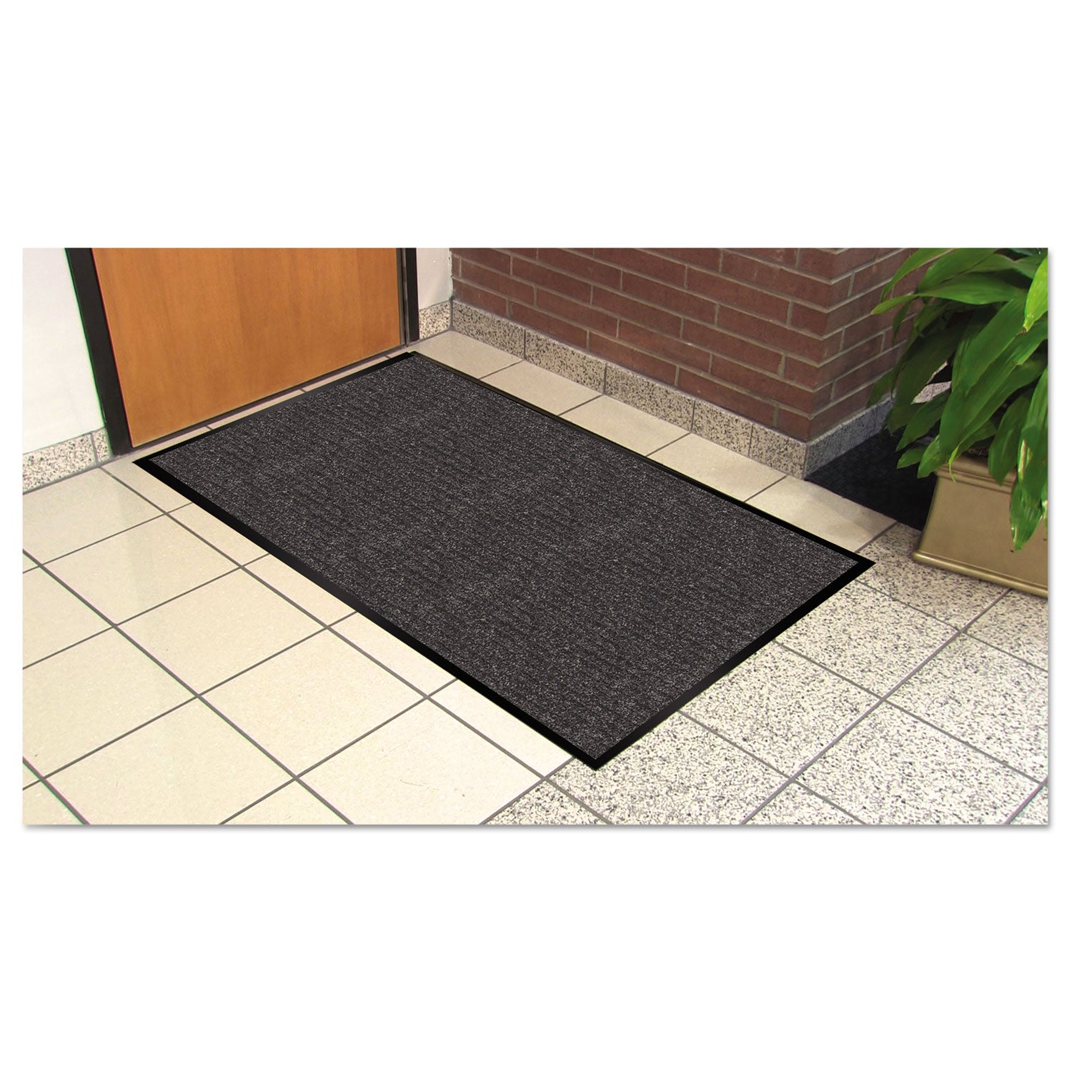Guardian Golden Series Indoor Wiper Mat, Polypropylene, 36 X 60, Charcoal