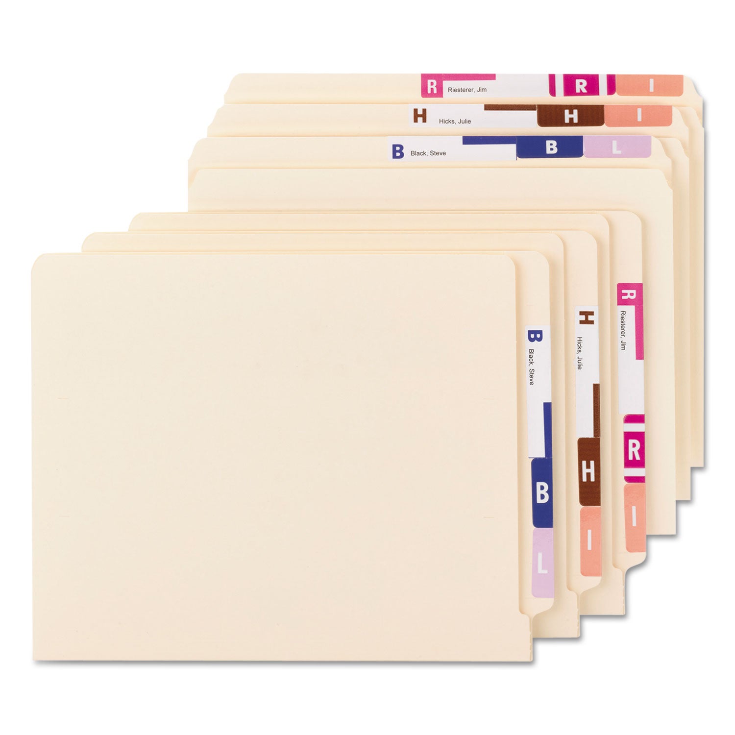 Smead Alphaz Color-Coded Labels Starter Set, A-Z, 1.16 X 3.13, Assorted, 5/sheet, 300 Sheets/box