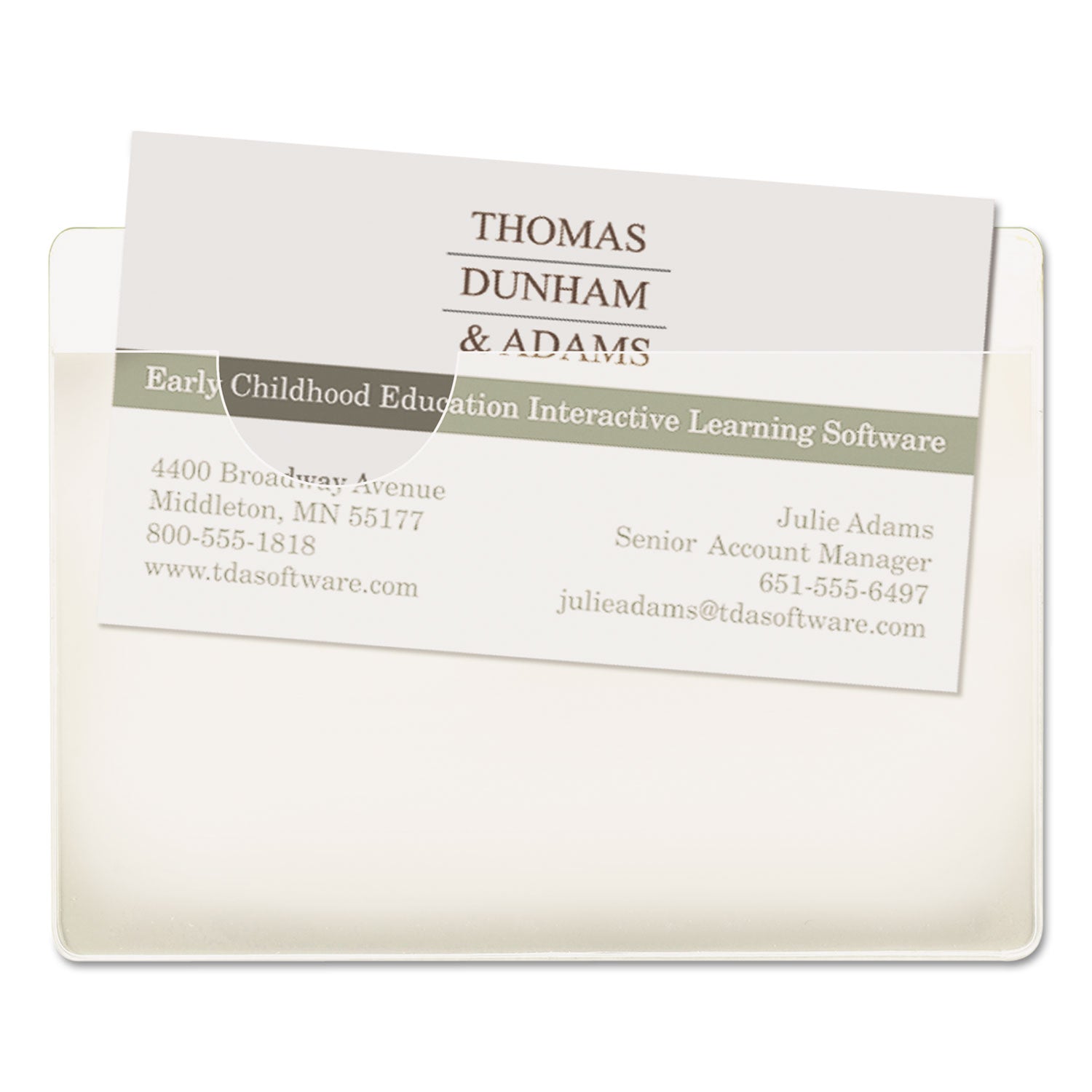 Smead Self-Adhesive Poly Pockets, Top Load, 4.06 x 3, Clear, 100/Box