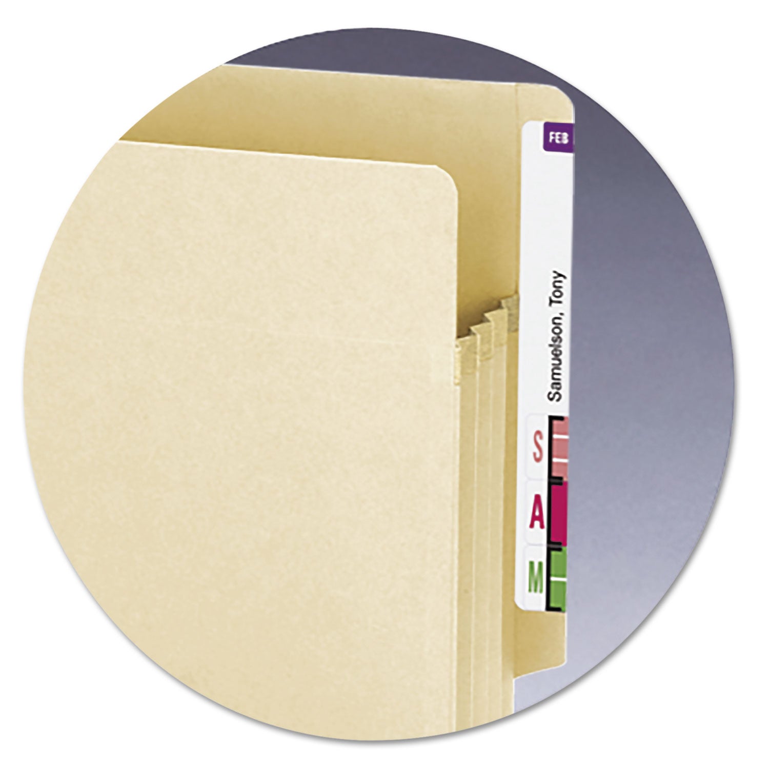 Smead Manila End Tab Tuff Pockets, 3.5" Expansion, Letter Size, Manila, 10/box