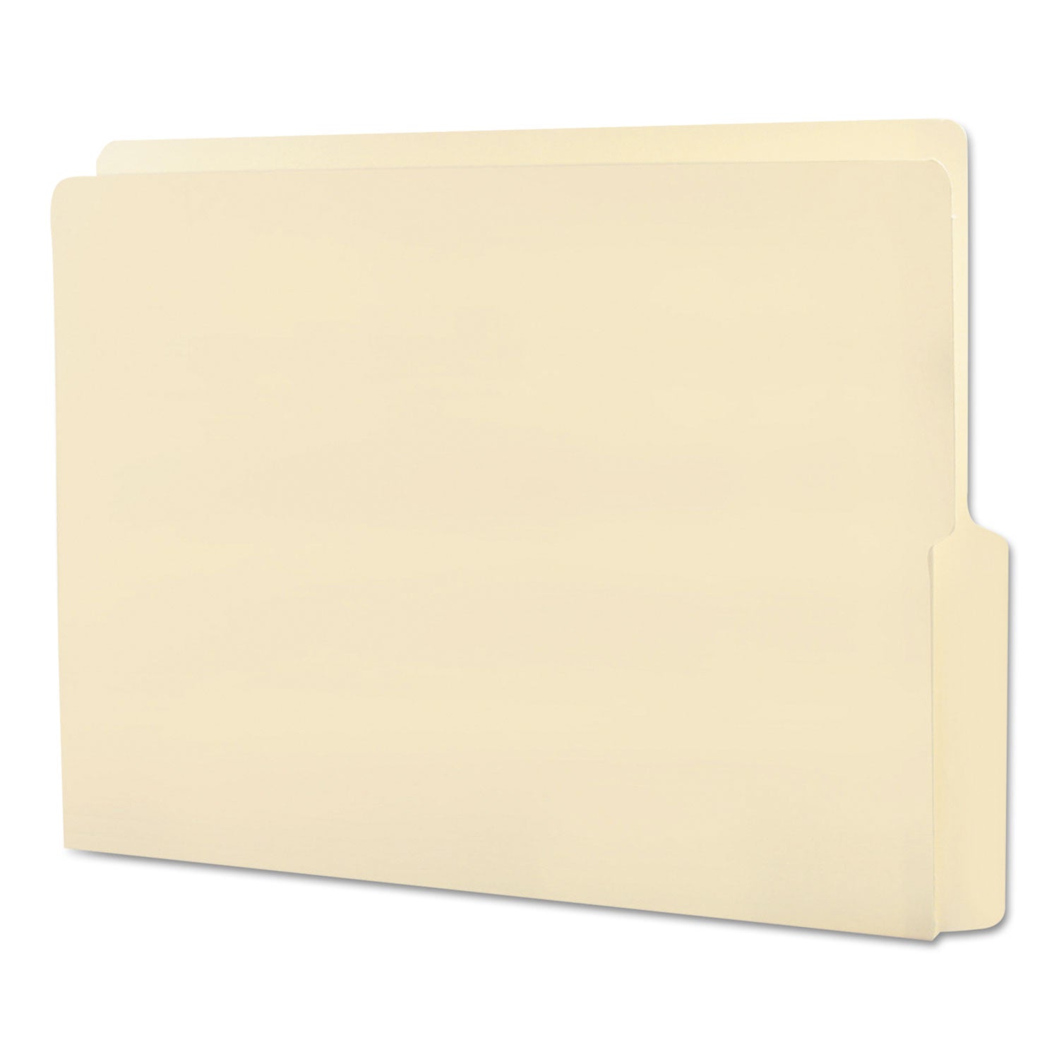 Heavyweight Manila End Tab Folders, 9" High Front, 1/2-Cut Tabs: Bottom, Letter Size, 0.75" Expansion, Manila, 100/Box