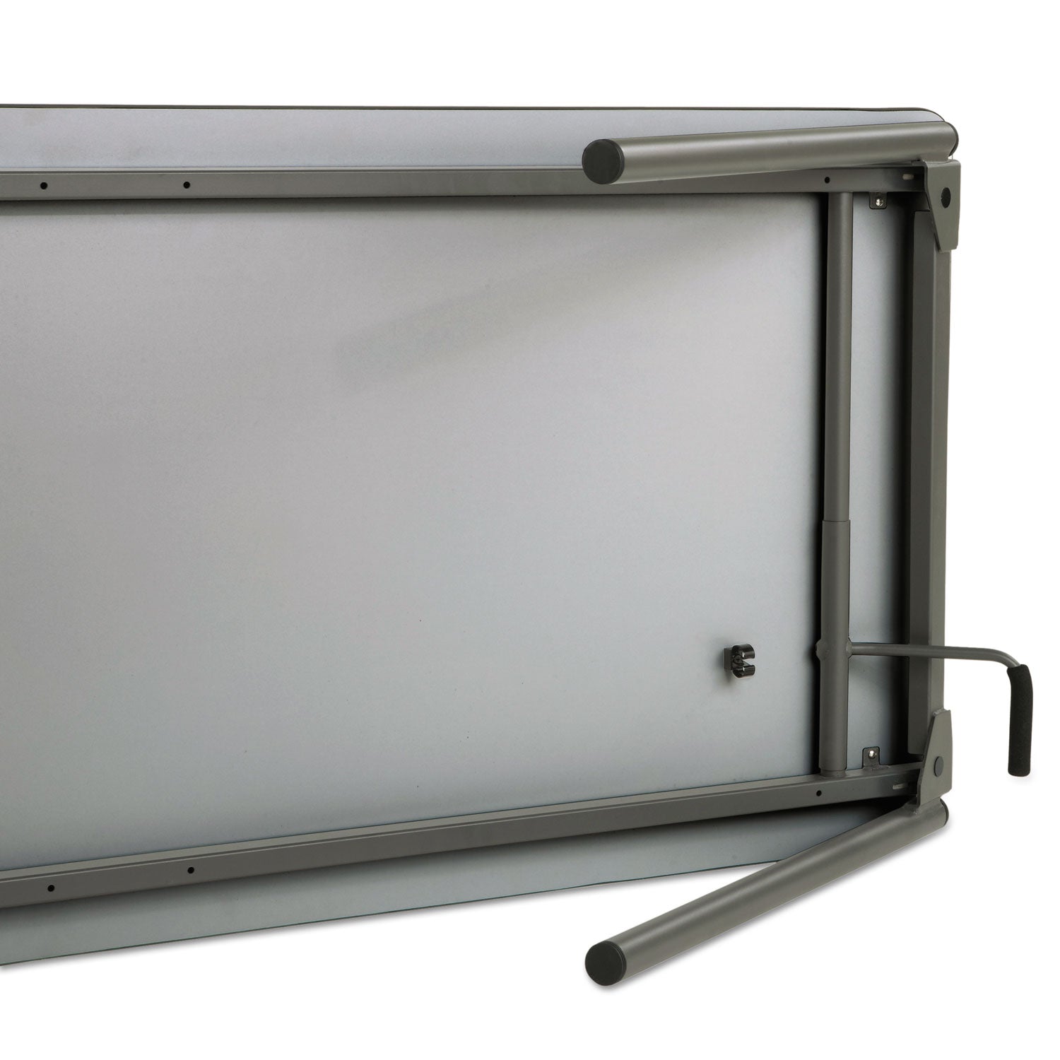 Iceberg Maxx Legroom Wood Folding Table, Rectangular, 60" x 18" x 29.5", Gray/Charcoal