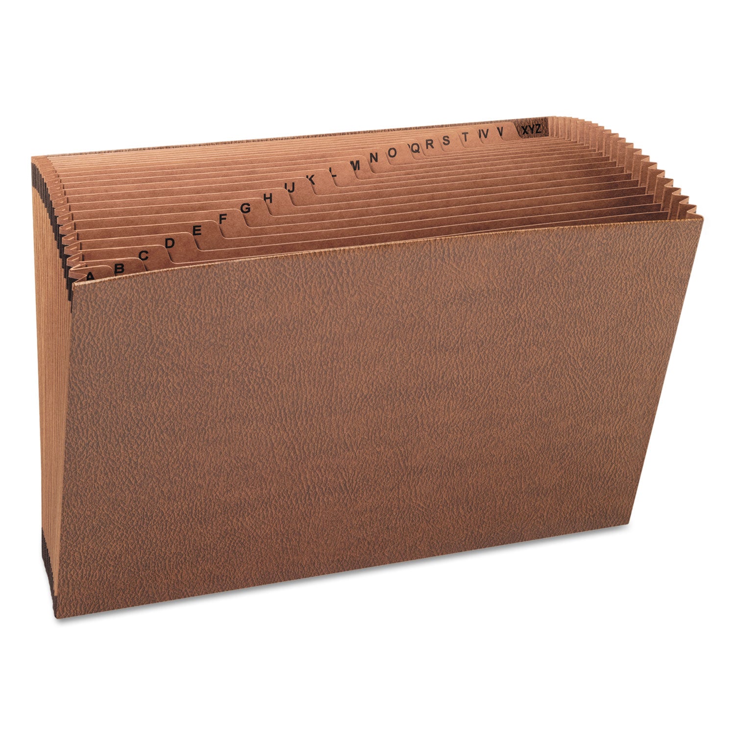 Smead TUFF Expanding Open-Top Stadium File, 21 Sections, 1/21-Cut Tabs, Legal Size, Redrope