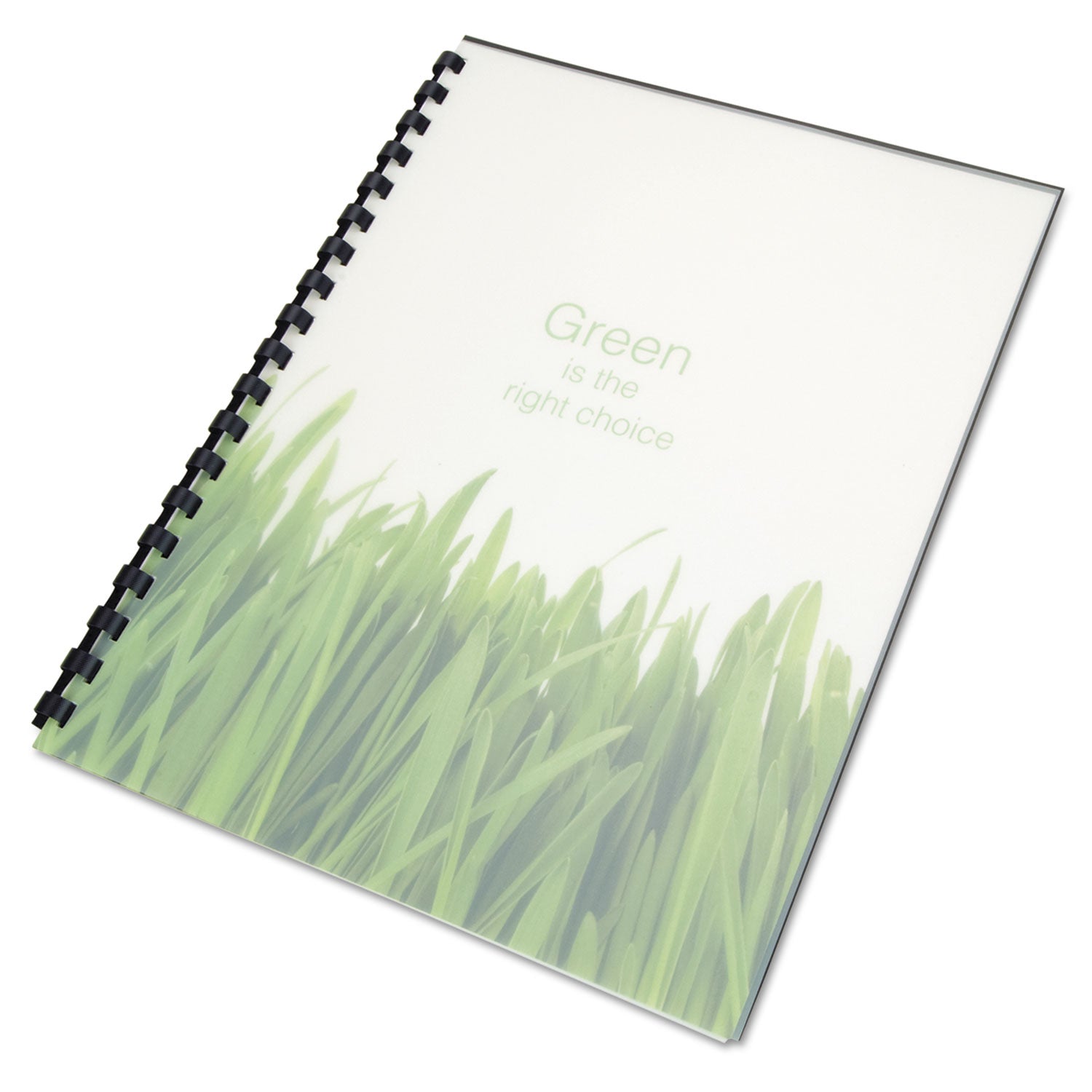 GBC® 100% Recycled Poly Binding Cover, Frost, 11 x 8.5, Unpunched, 25/Pack