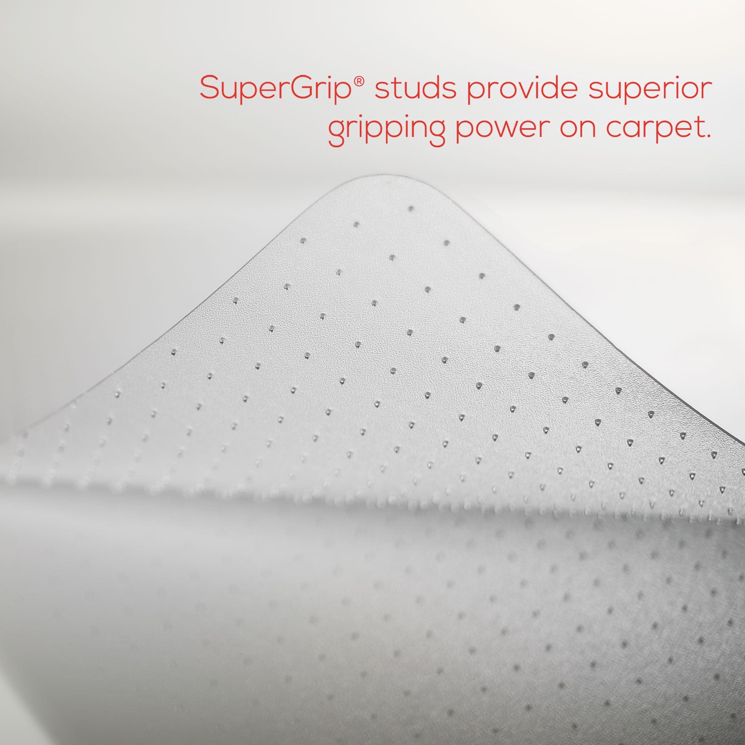 deflecto® Economat Occasional Use Chair Mat, Low Pile Carpet, Flat, 46 X 60, Rectangle, Clear