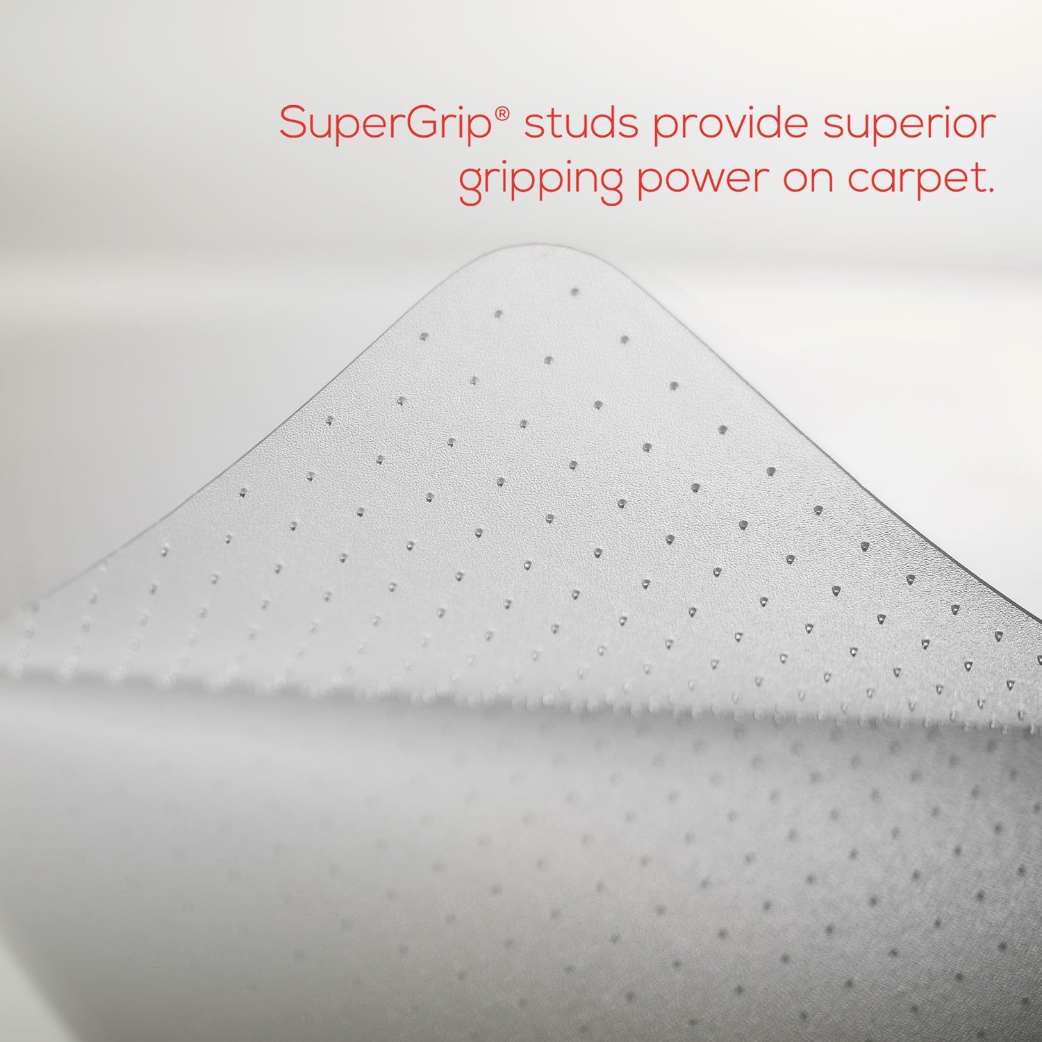 deflecto® Economat Occasional Use Chair Mat For Low Pile Carpet, 45 X 53, Wide Lipped, Clear