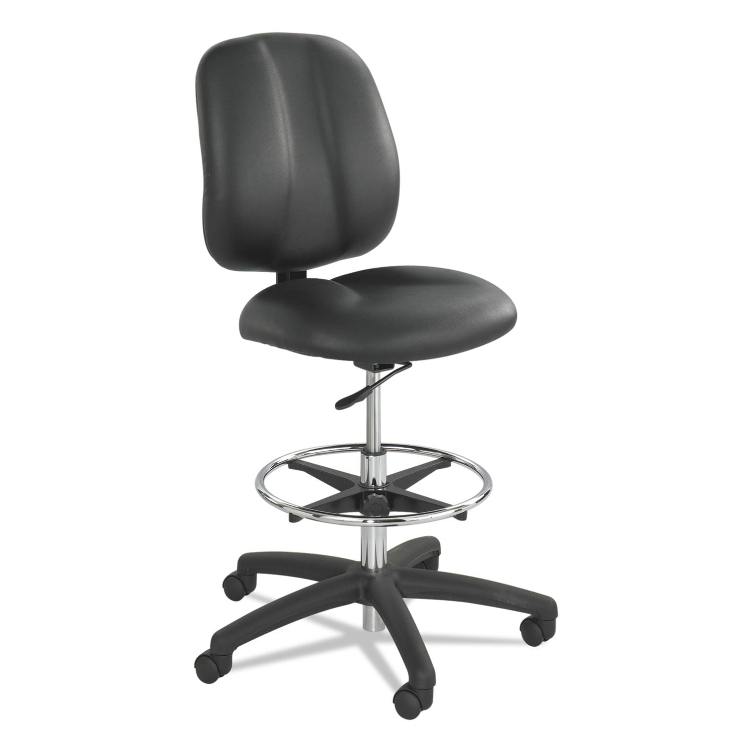 Safco® Apprentice Ii Extended-Height Chair, Supports Up To 250 Lb, 22" To 32" Seat Height, Black