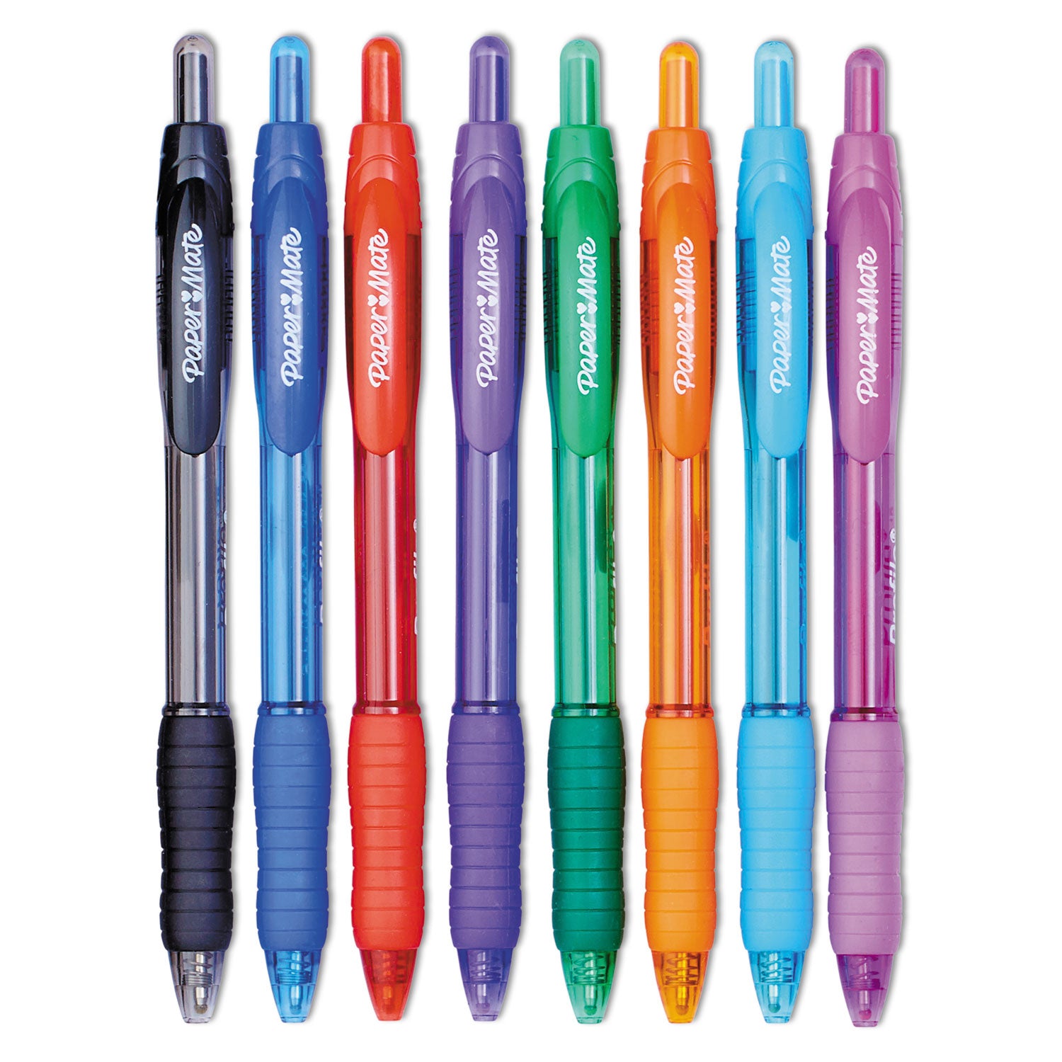 Paper Mate® Profile Ballpoint Pen, Retractable, Bold 1.4 Mm, Assorted Ink And Barrel Colors, 8/pack
