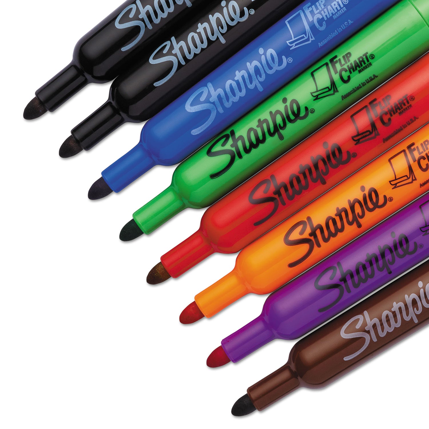 Sharpie® Flip Chart Marker, Broad Bullet Tip, Assorted Colors, 8/set