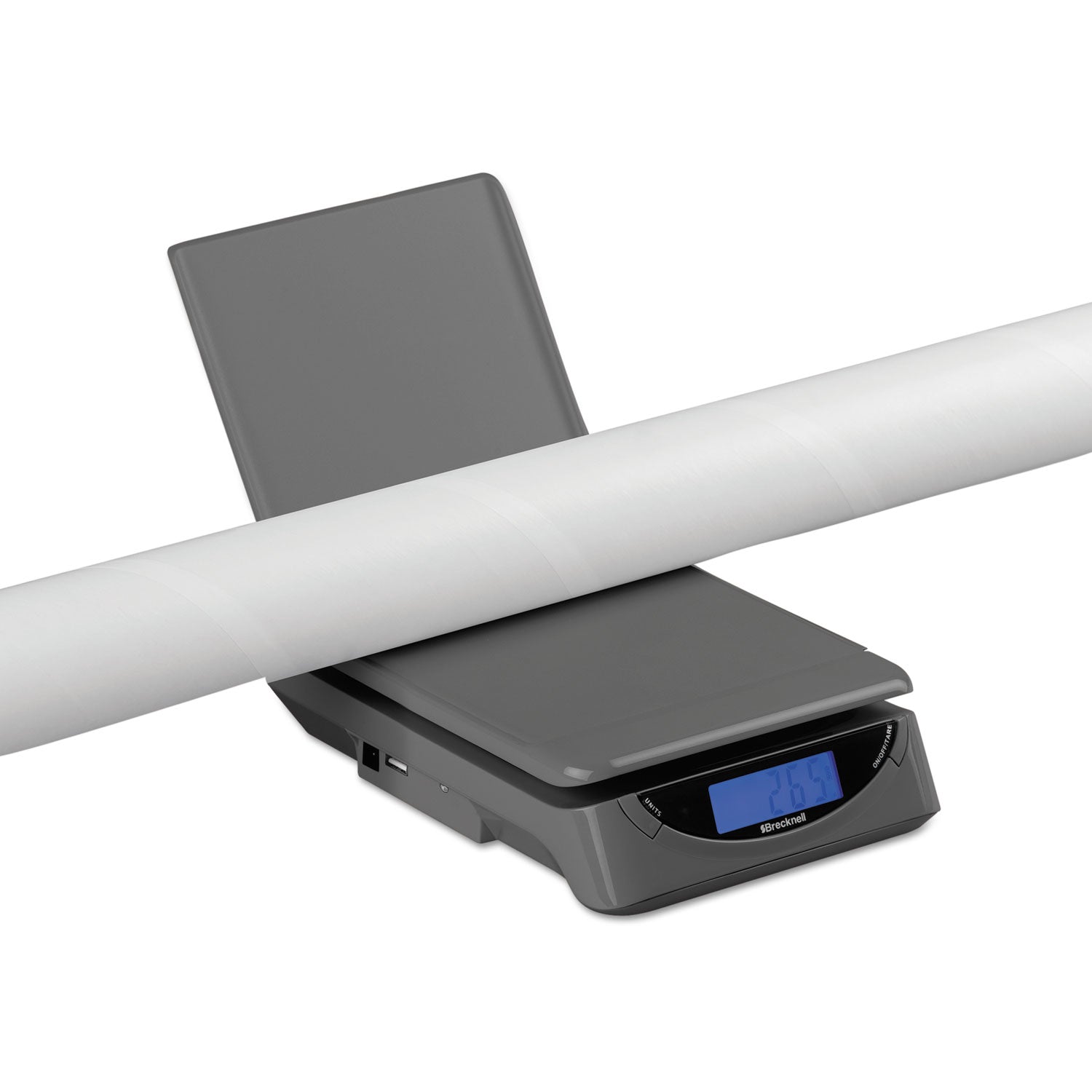 Brecknell 25lb Electronic Postal Shipping Scale, 8 X 6 Platform, Gray