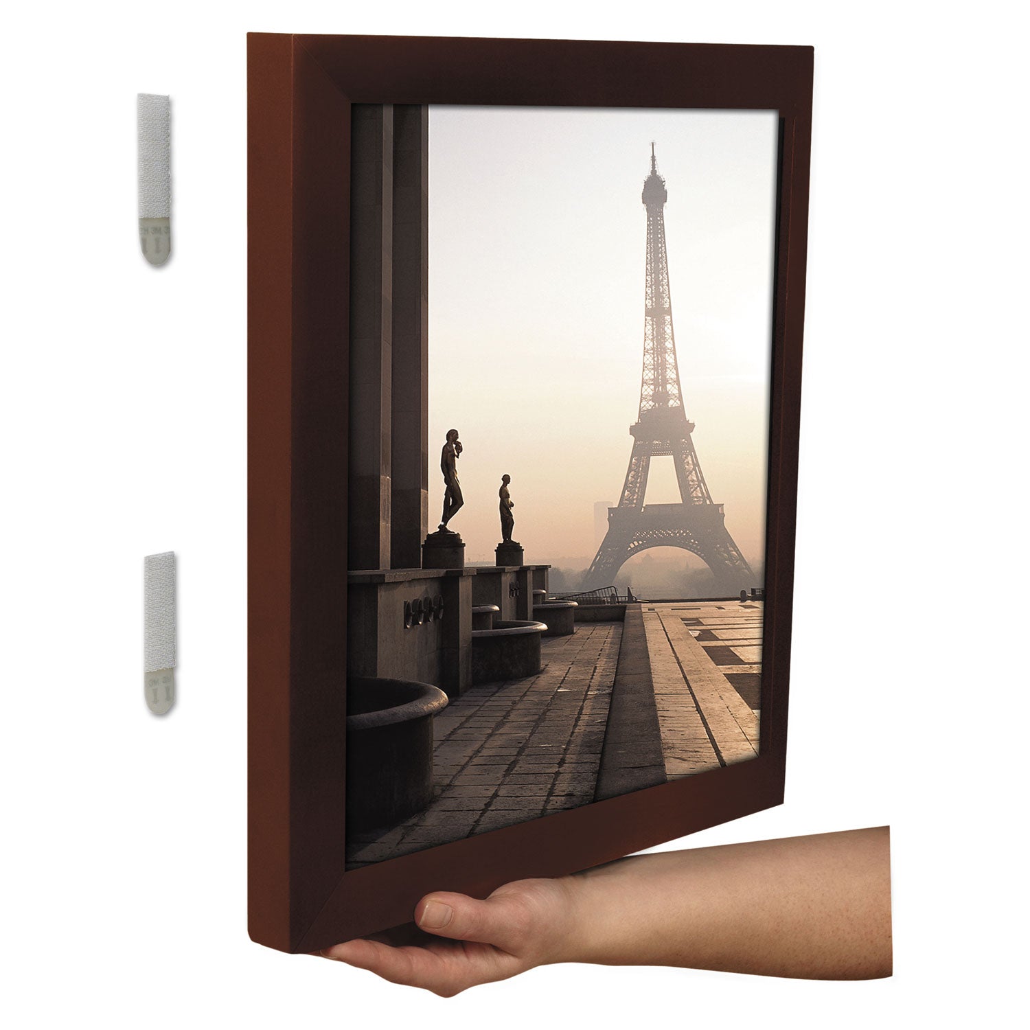 Command™ Picture Hanging Strips, Removable, Holds Up To 3 Lbs Per Pair, 0.75 X 2.75, White, 3 Pairs/pack