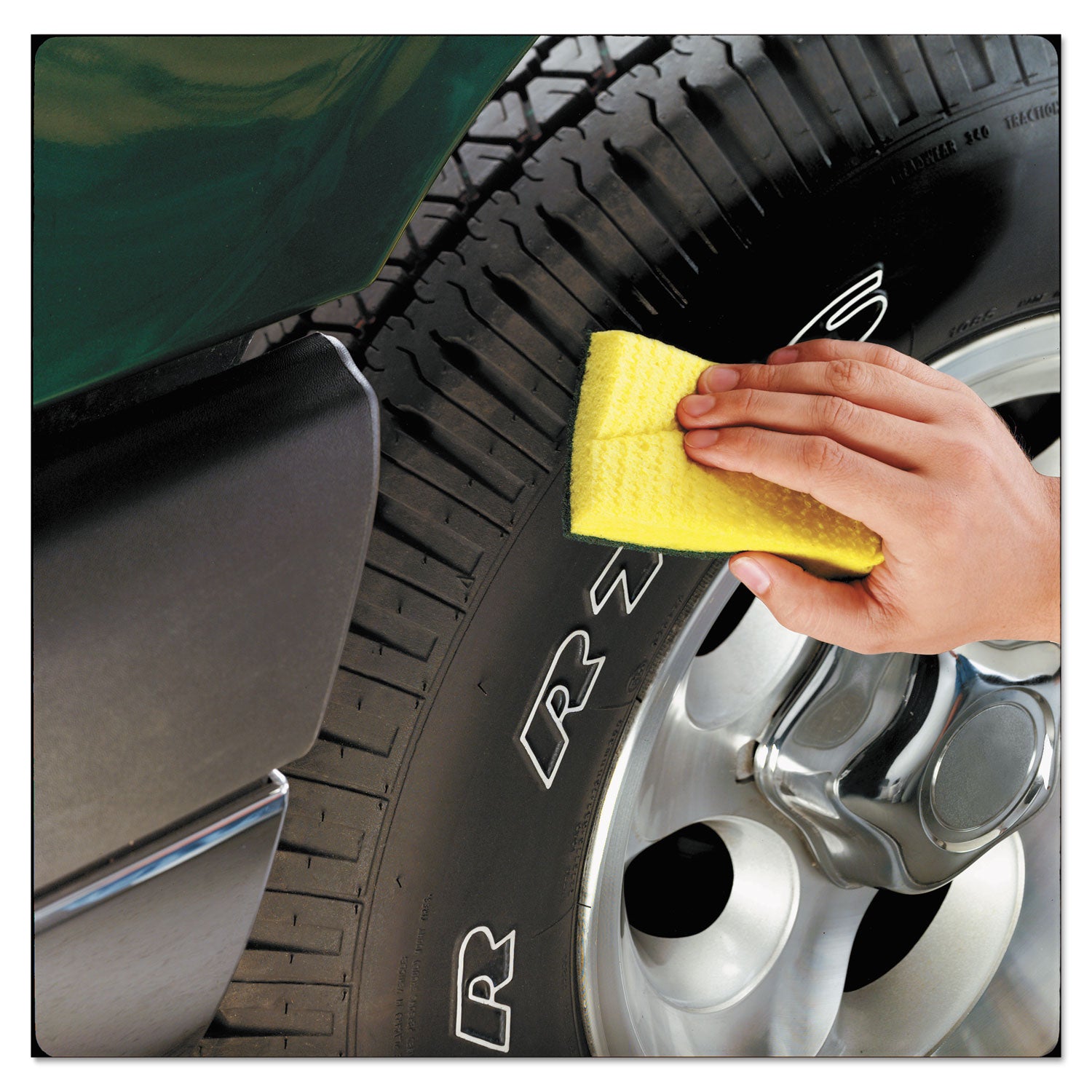 Scotch-Brite® Heavy-Duty Scrub Sponge, 4.5 X 2.7, 0.6" Thick, Yellow/green, 3/pack