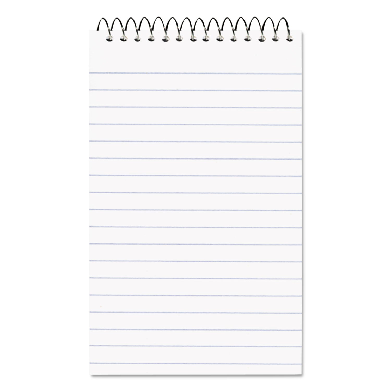 National® Paper Blanc Xtreme White Wirebound Memo Pads, Narrow Rule, Randomly Assorted Cover Colors, 60 White 3 X 5 Sheets