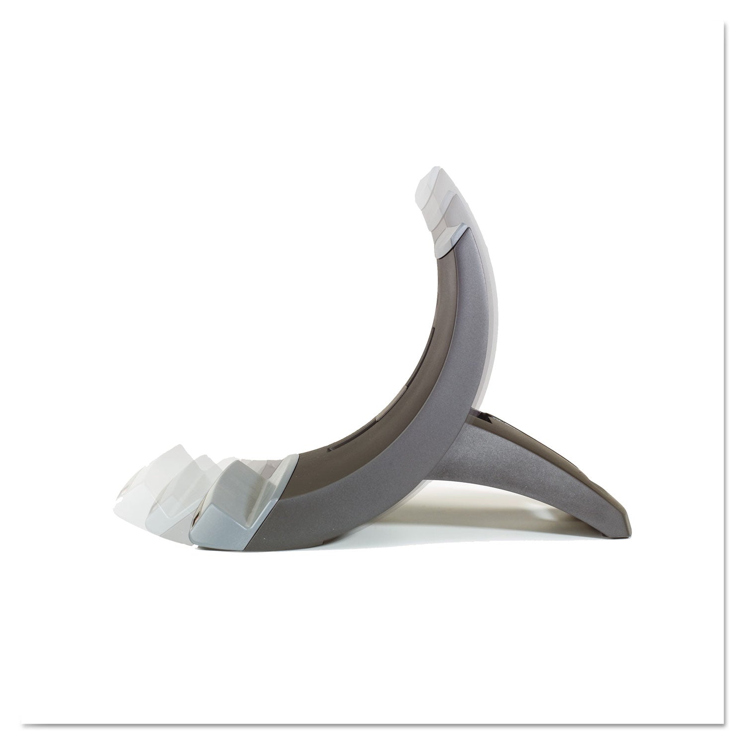 3M™ Vertical Notebook Computer Riser With Cable Management, 9" X 12" X 6.5" To 9.5", Black/charcoal Gray, Supports 20 Lbs