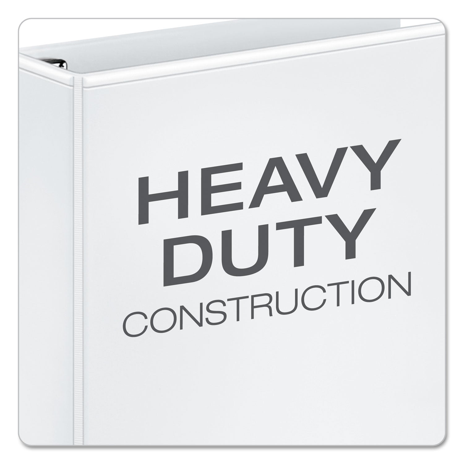 Cardinal® Premier Easy Open Clearvue Locking Slant-D Ring Binder, 3 Rings, 1.5" Capacity, 11 X 8.5, White