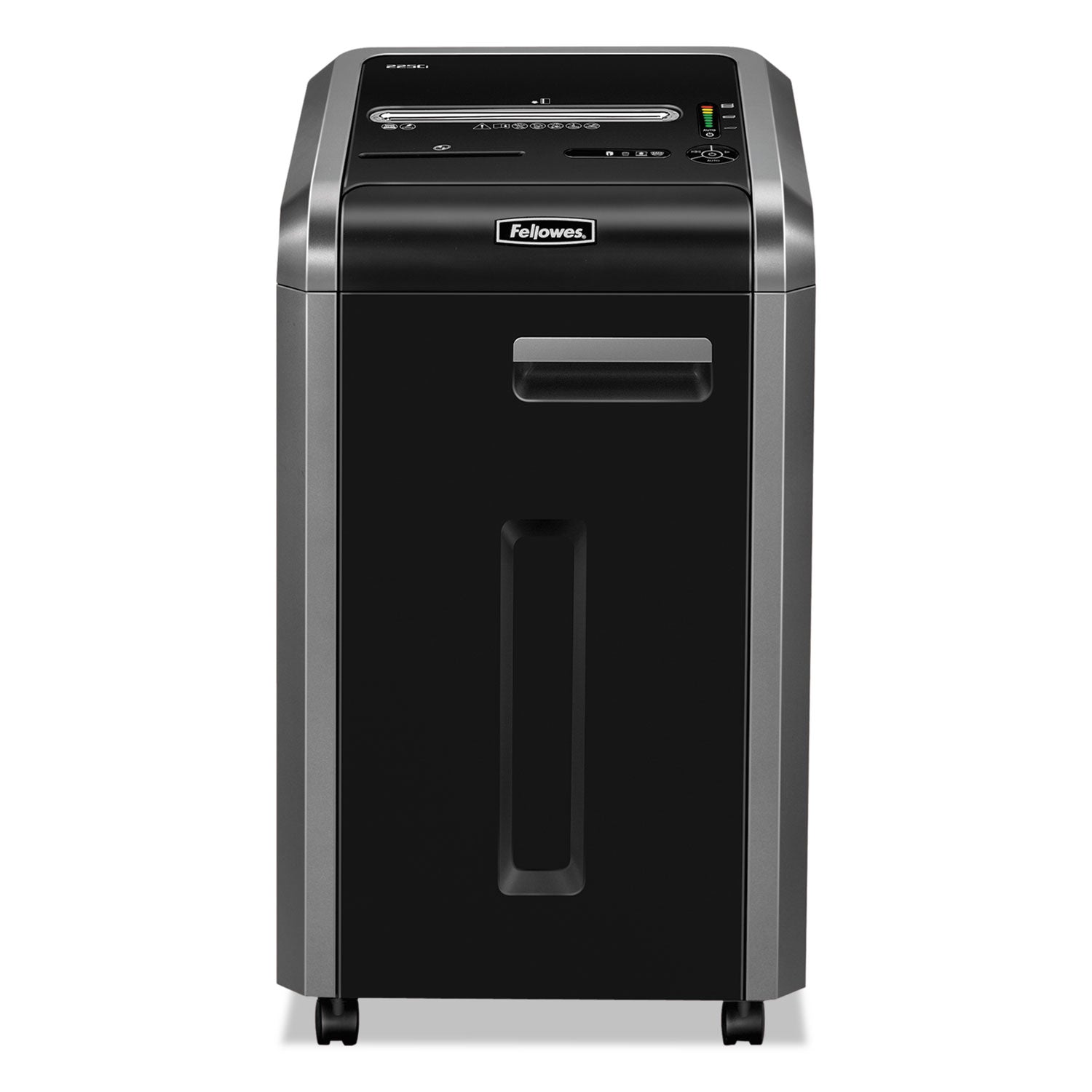 Fellowes® Powershred 225i 100% Jam Proof Strip-Cut Shredder, 22 Manual Sheet Capacity