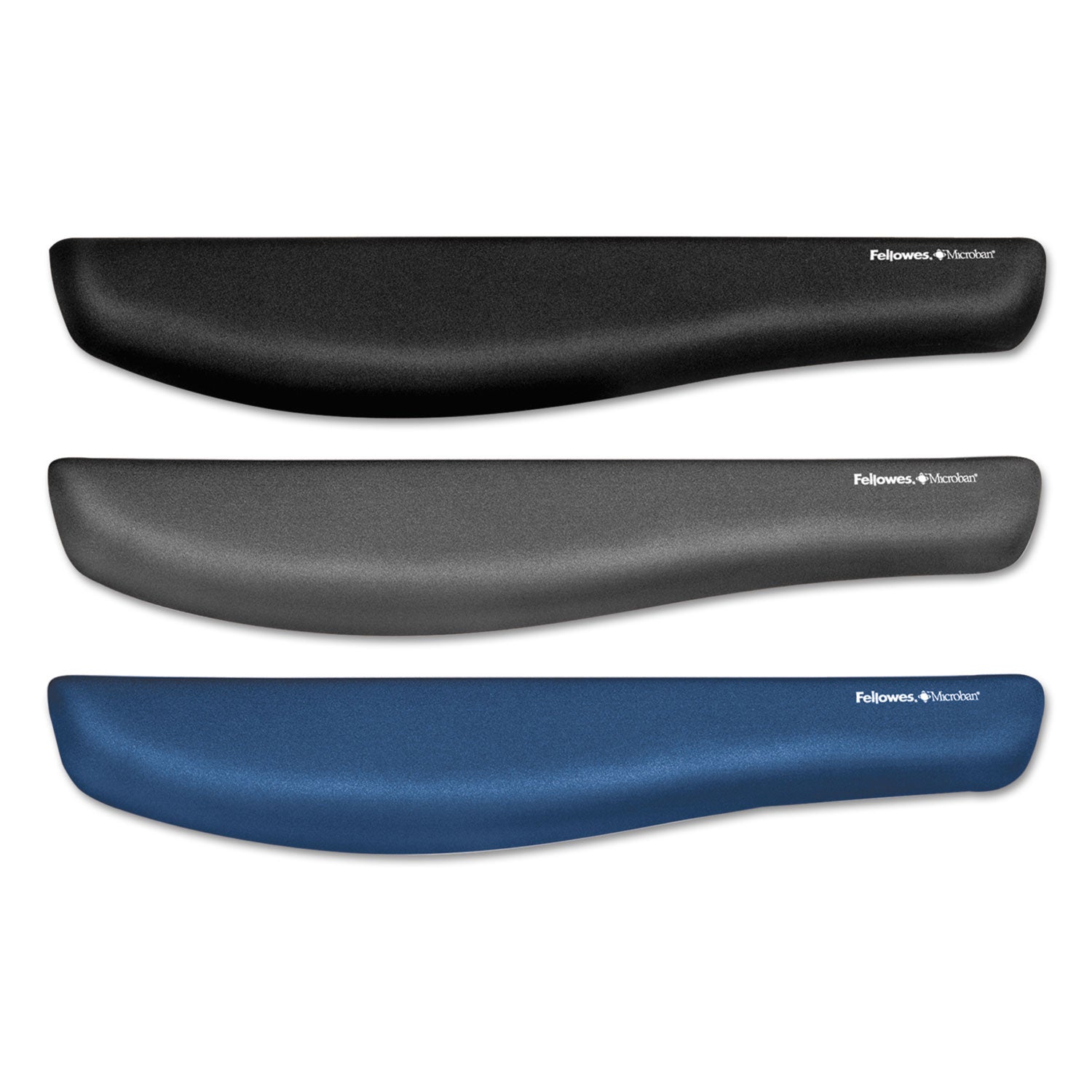 Fellowes® PlushTouch Keyboard Wrist Rest, 18.12 x 3.18, Blue