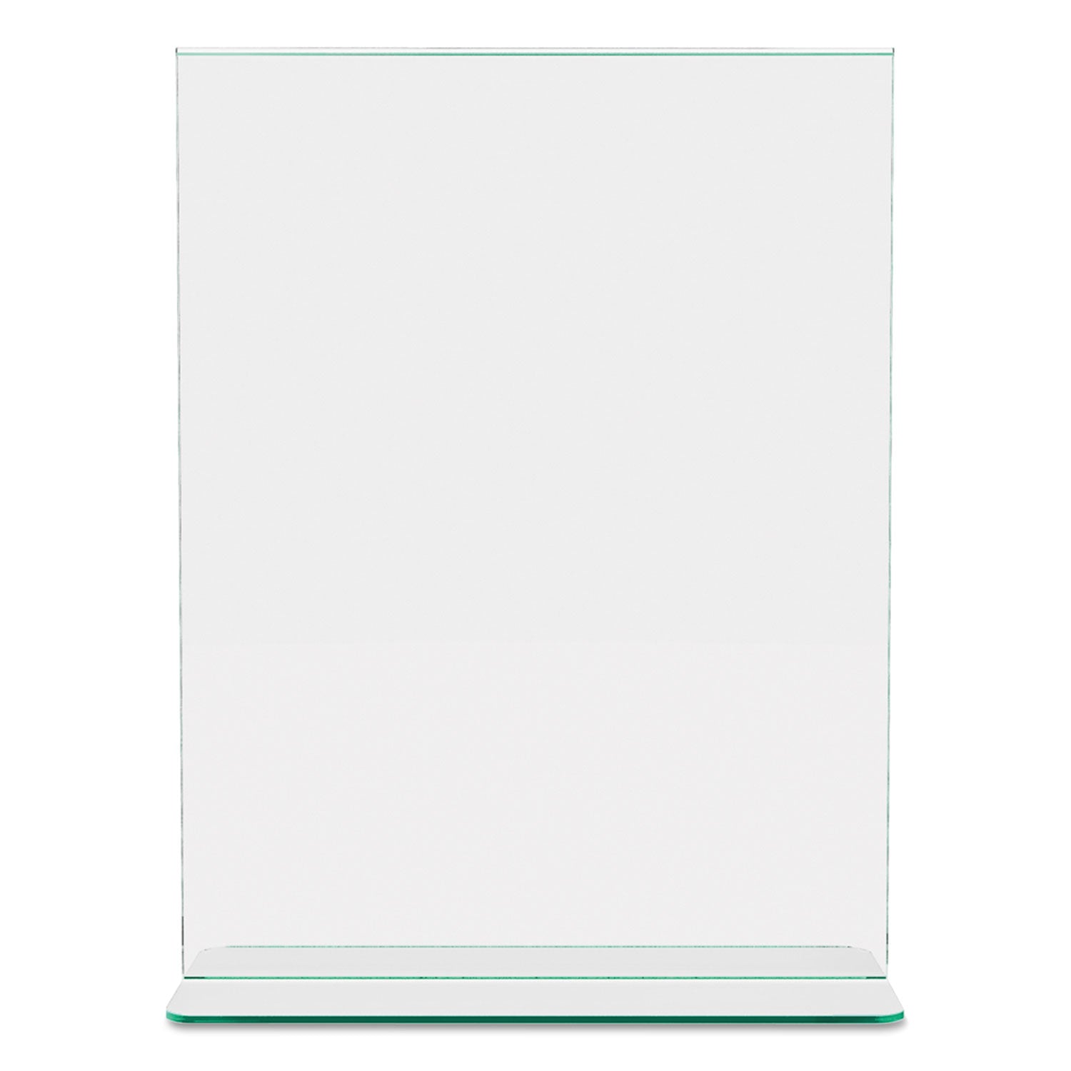 deflecto® Superior Image Premium Green Edge Sign Holders, 8.5 x 11 Insert, Clear/Green